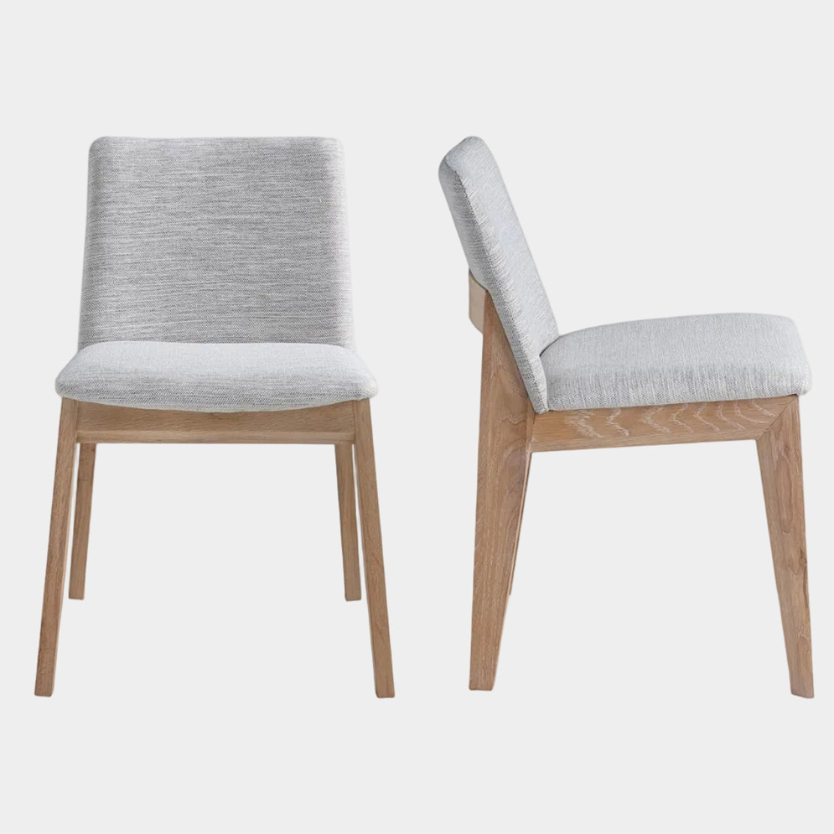 Deco Oak Dining Chair Set Of 2