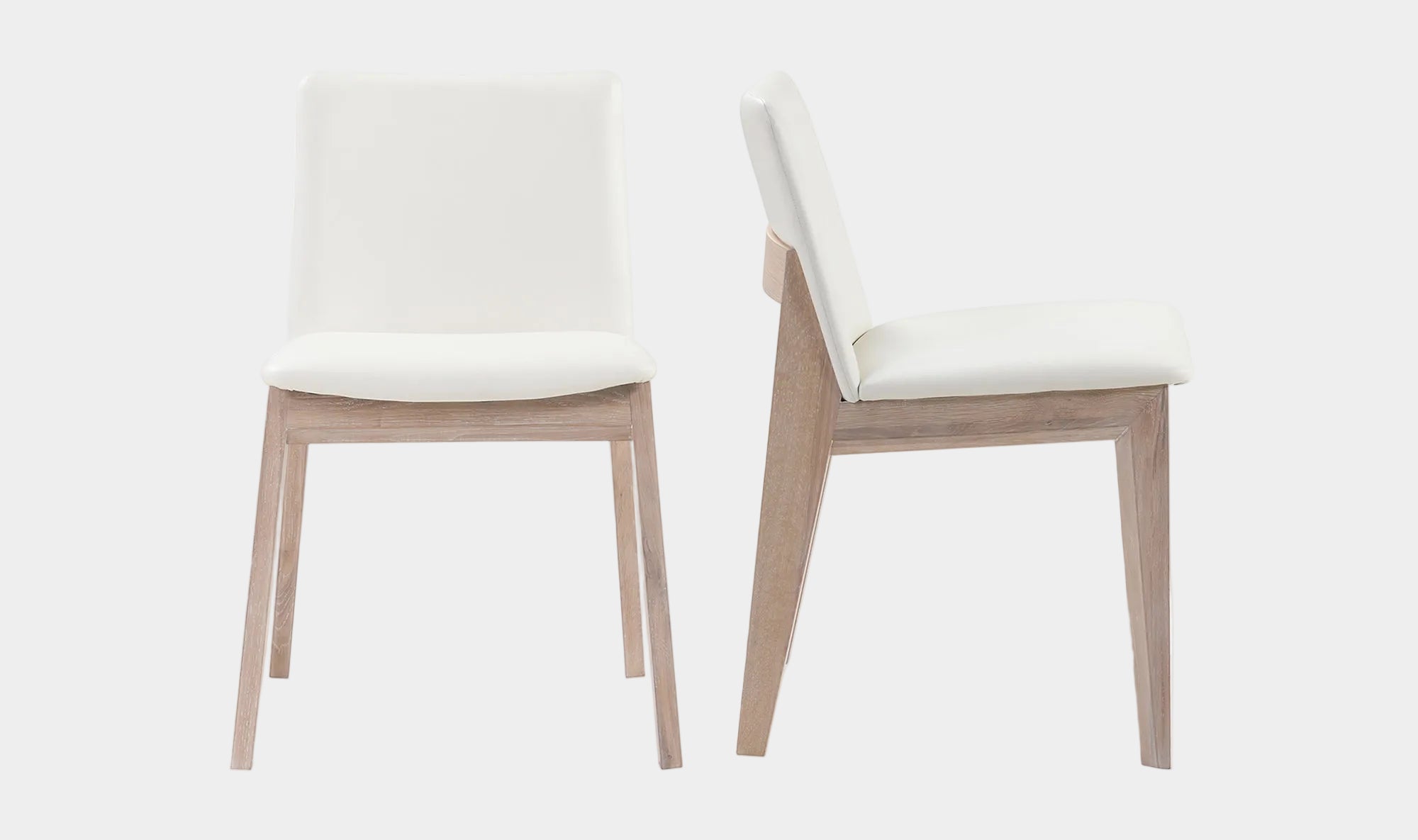 Deco Oak Dining Chair Set Of 2