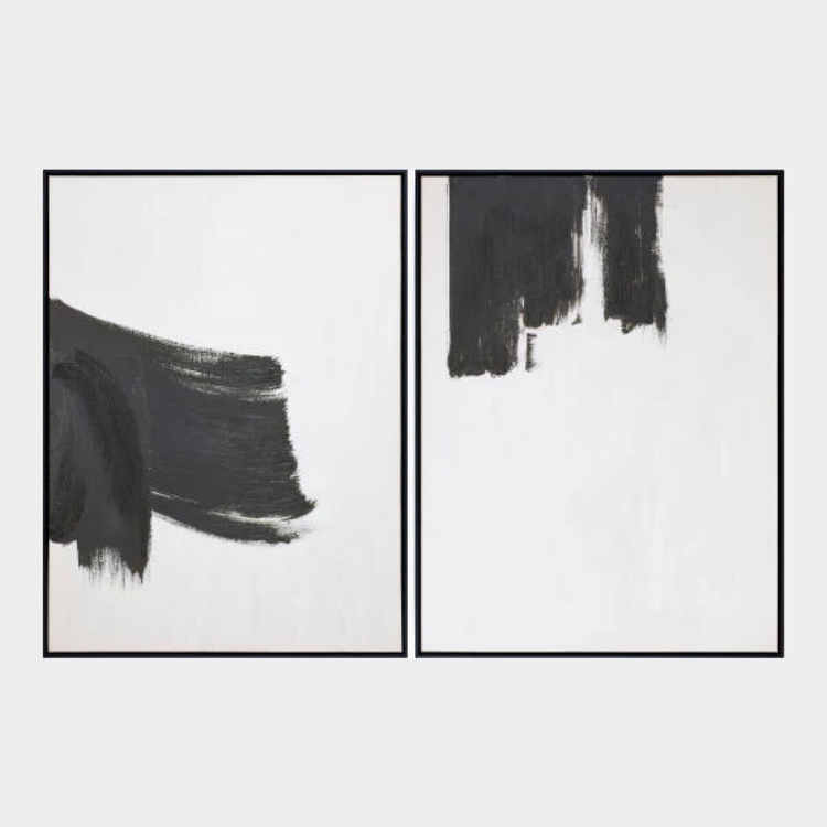 Brush Strokes Framed Art