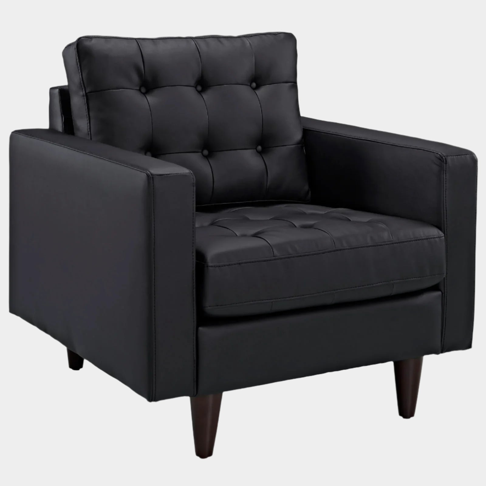 Fauteuil en cuir reconstitué Empress