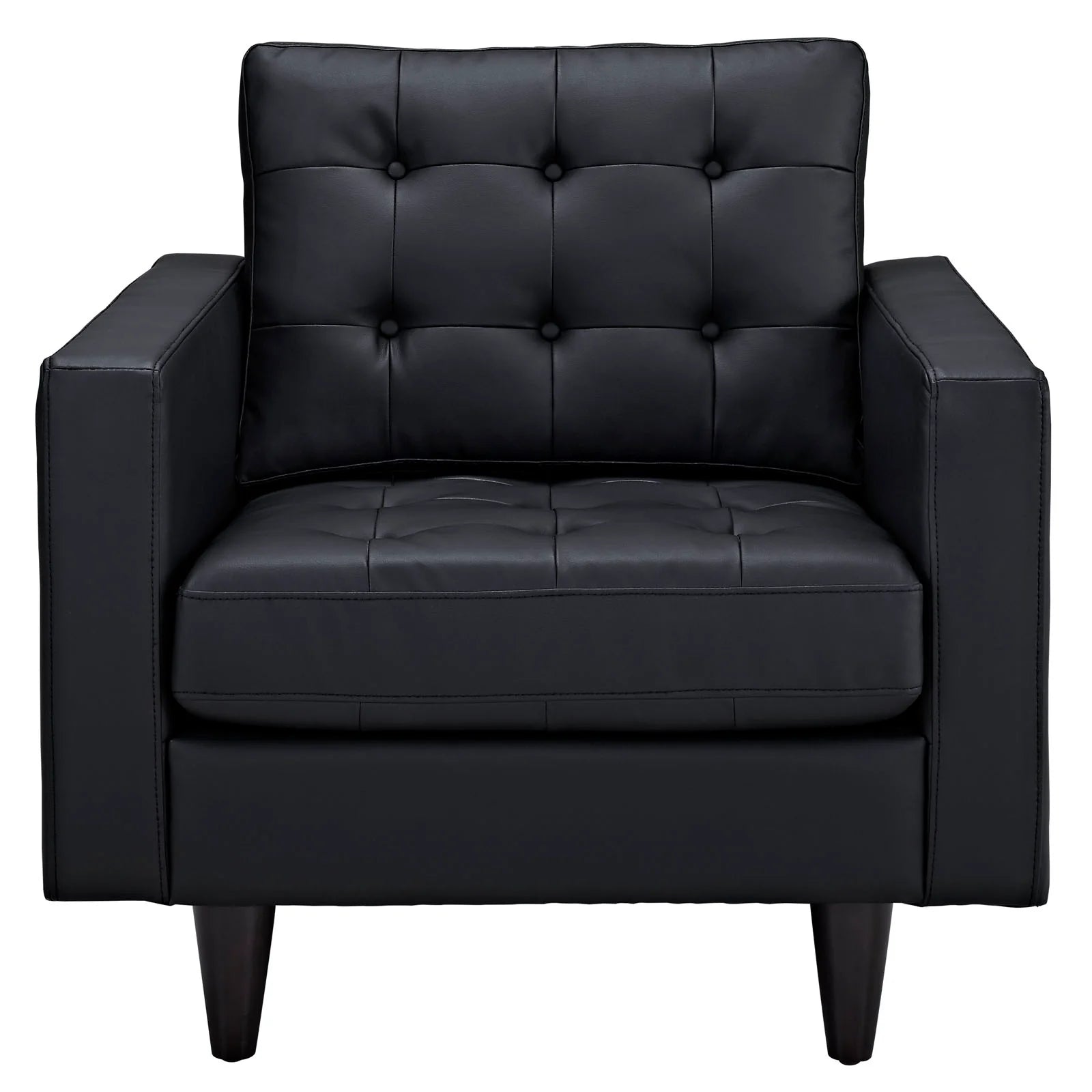 Fauteuil en cuir reconstitué Empress