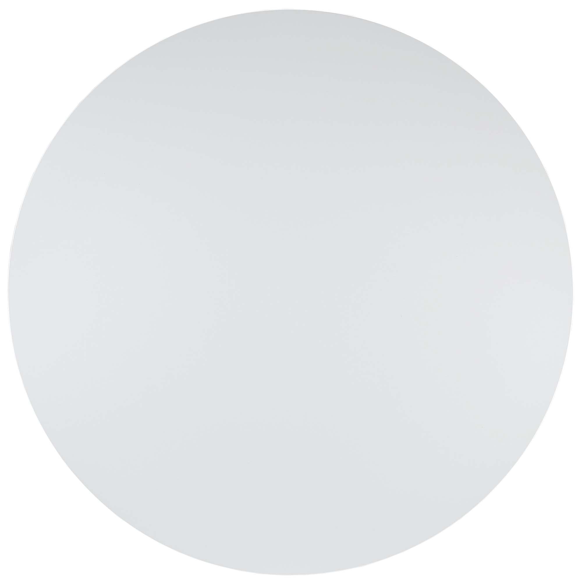 Platter Round Dining Table in White