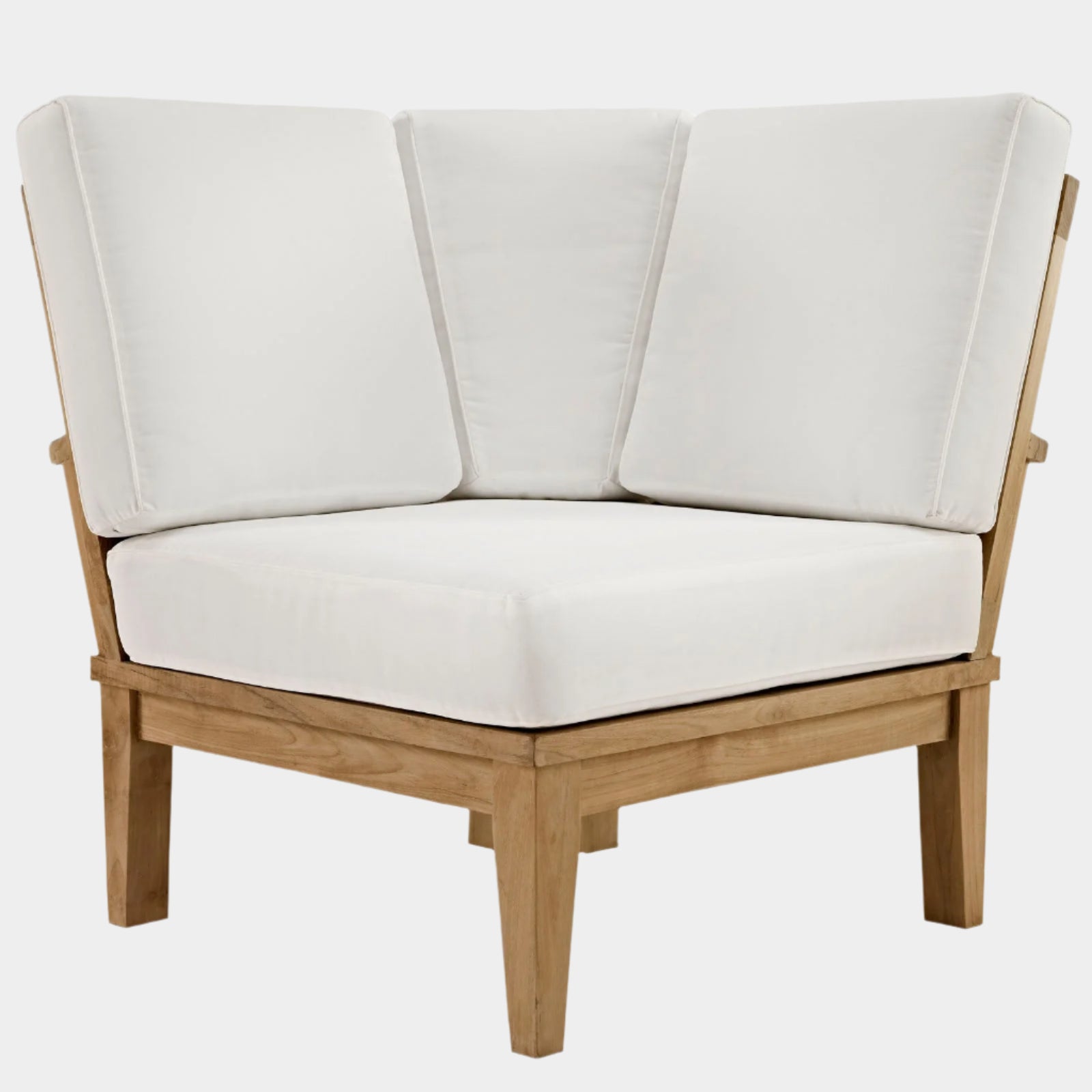 Marina Outdoor Patio Teak Corner Sofa