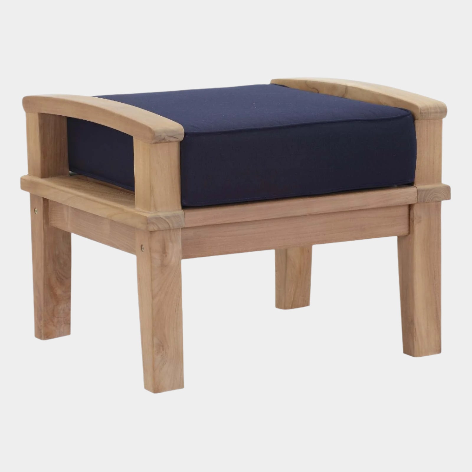 Marina Outdoor Patio Teak Ottoman