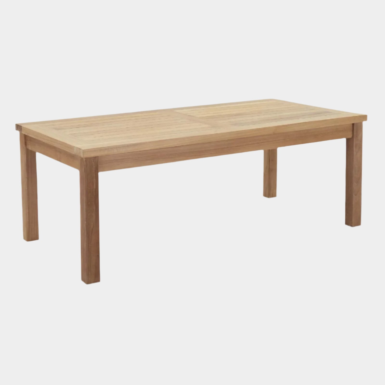 Marina Outdoor Patio Teak Rectangle Coffee Table in Natural