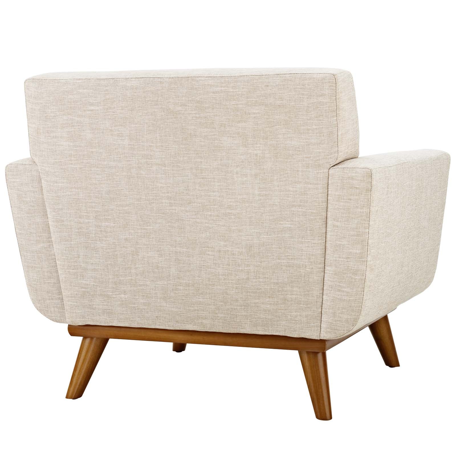 Fauteuil en tissu rembourré Engage