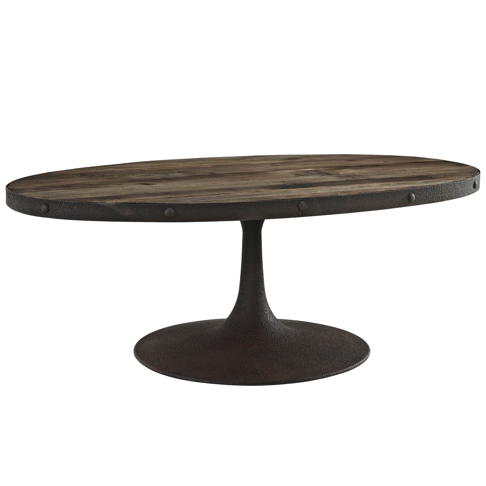 Drive Wood Top Coffee Table in Brown