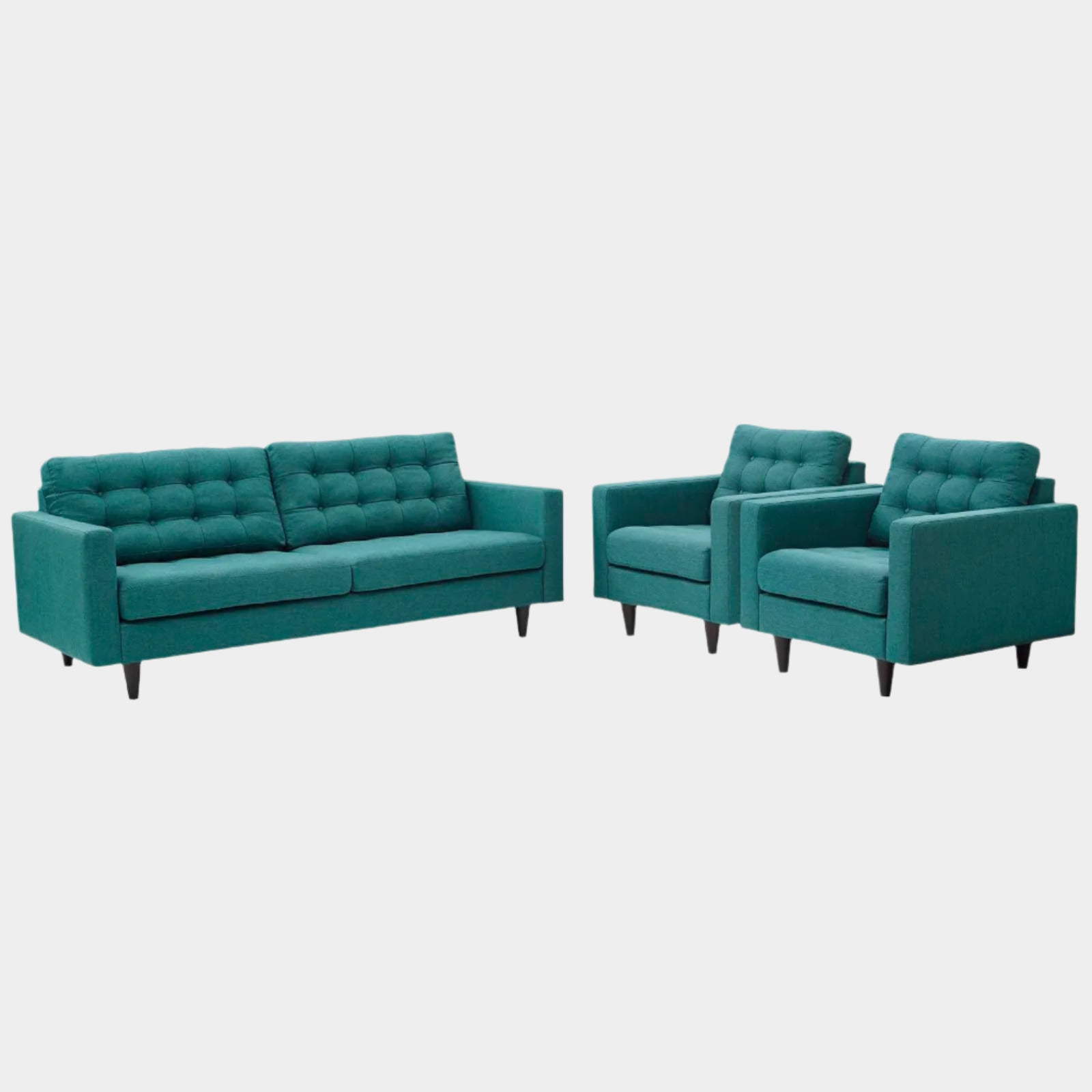 Chaise sans accoudoirs rembourrée en duvet Commix