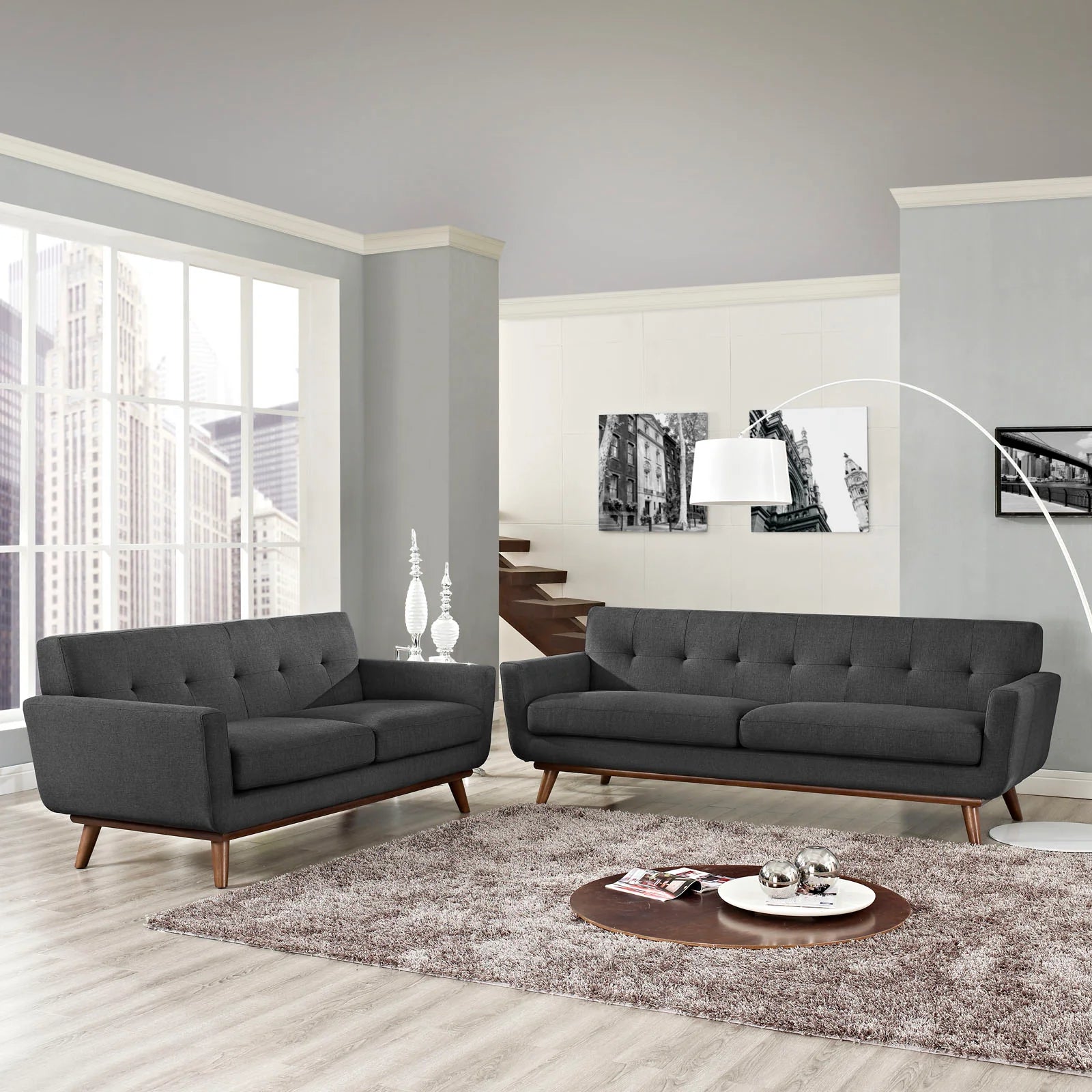 Chaise sans accoudoirs rembourrée en duvet Commix