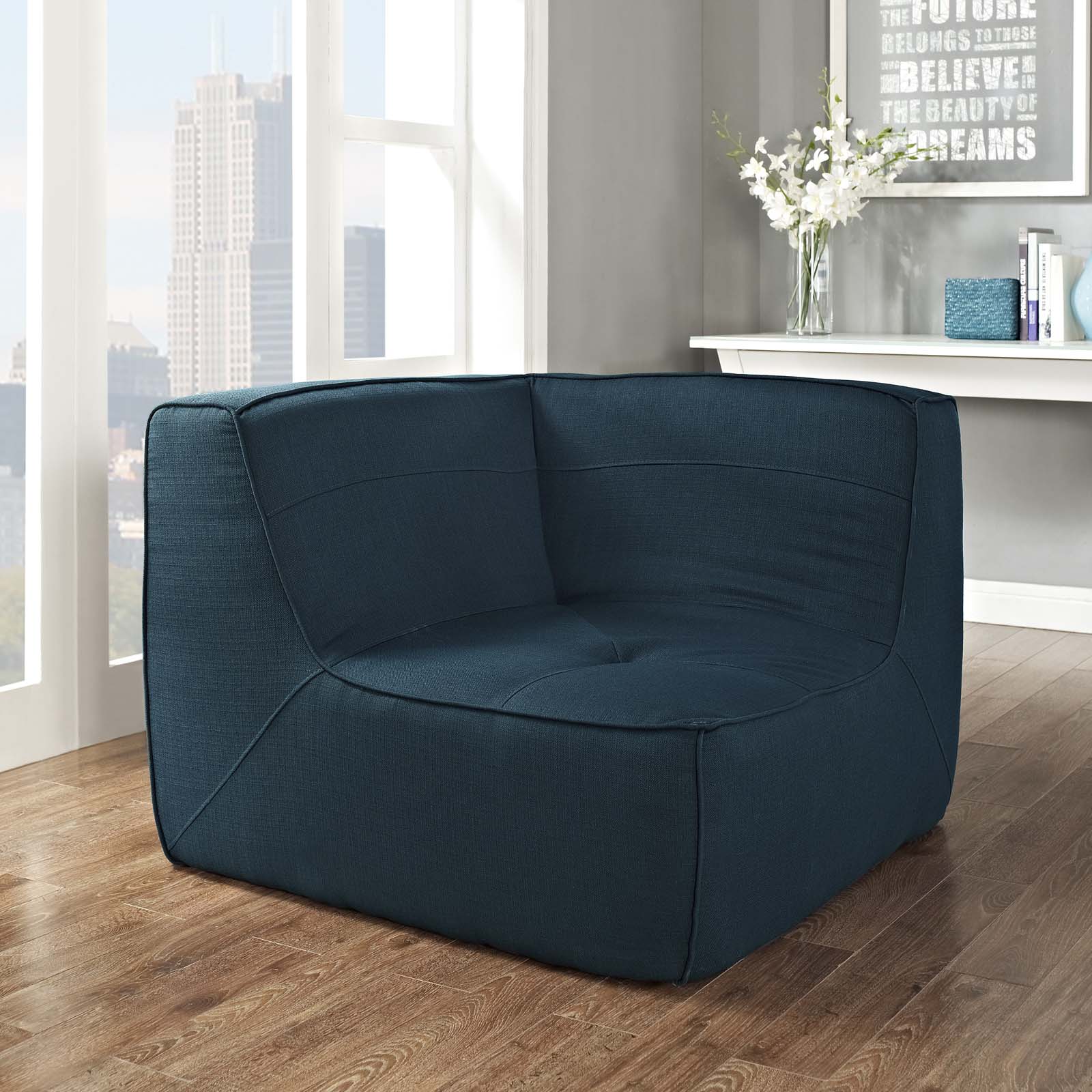 Chaise sans accoudoirs rembourrée en duvet Commix