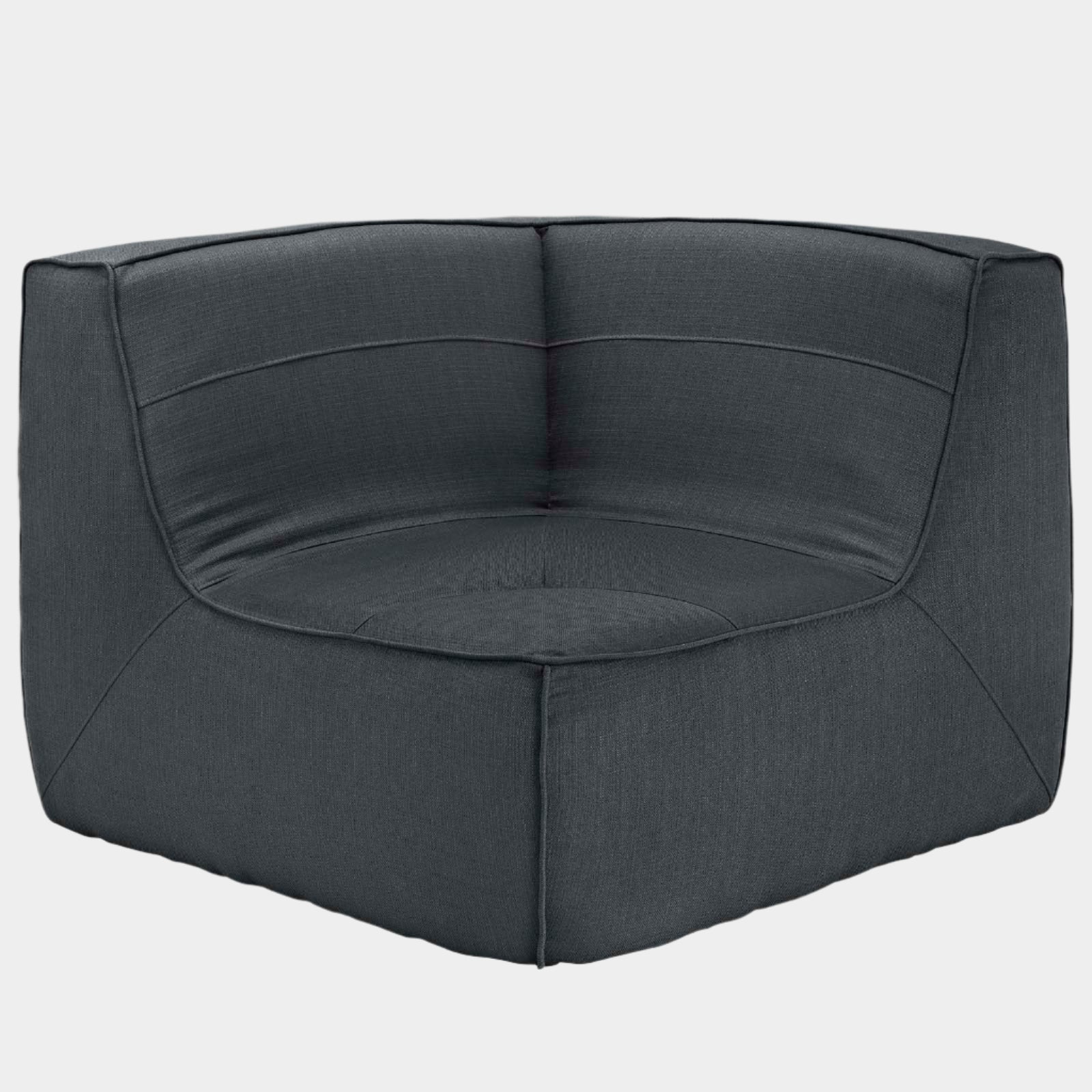 Chaise sans accoudoirs rembourrée en duvet Commix