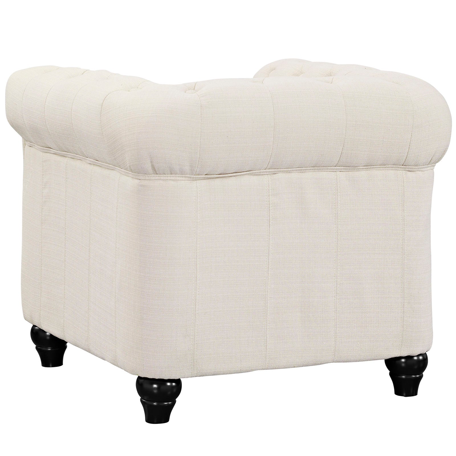 Fauteuil en tissu rembourré Earl 