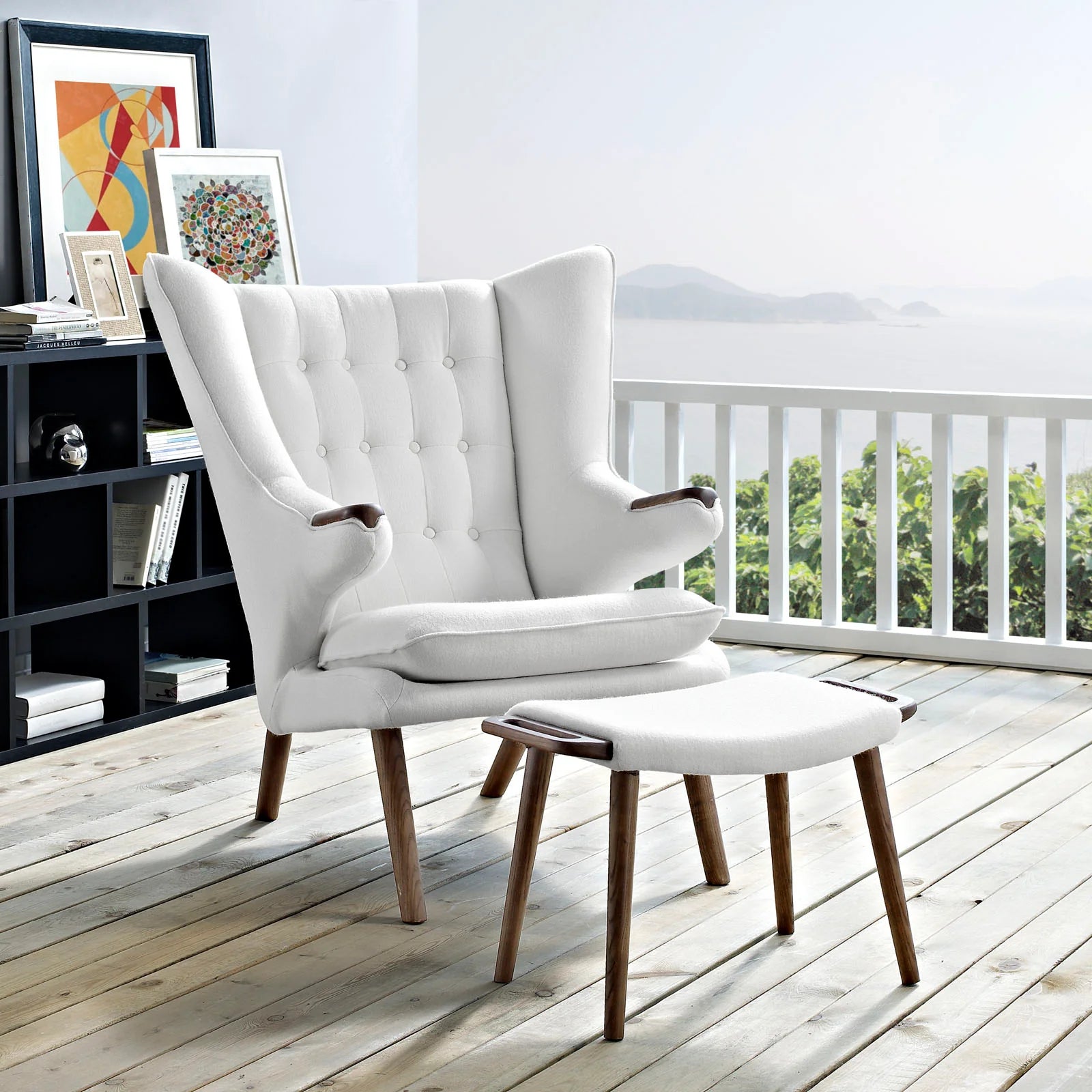 Bear Lounge Chair and Ottoman