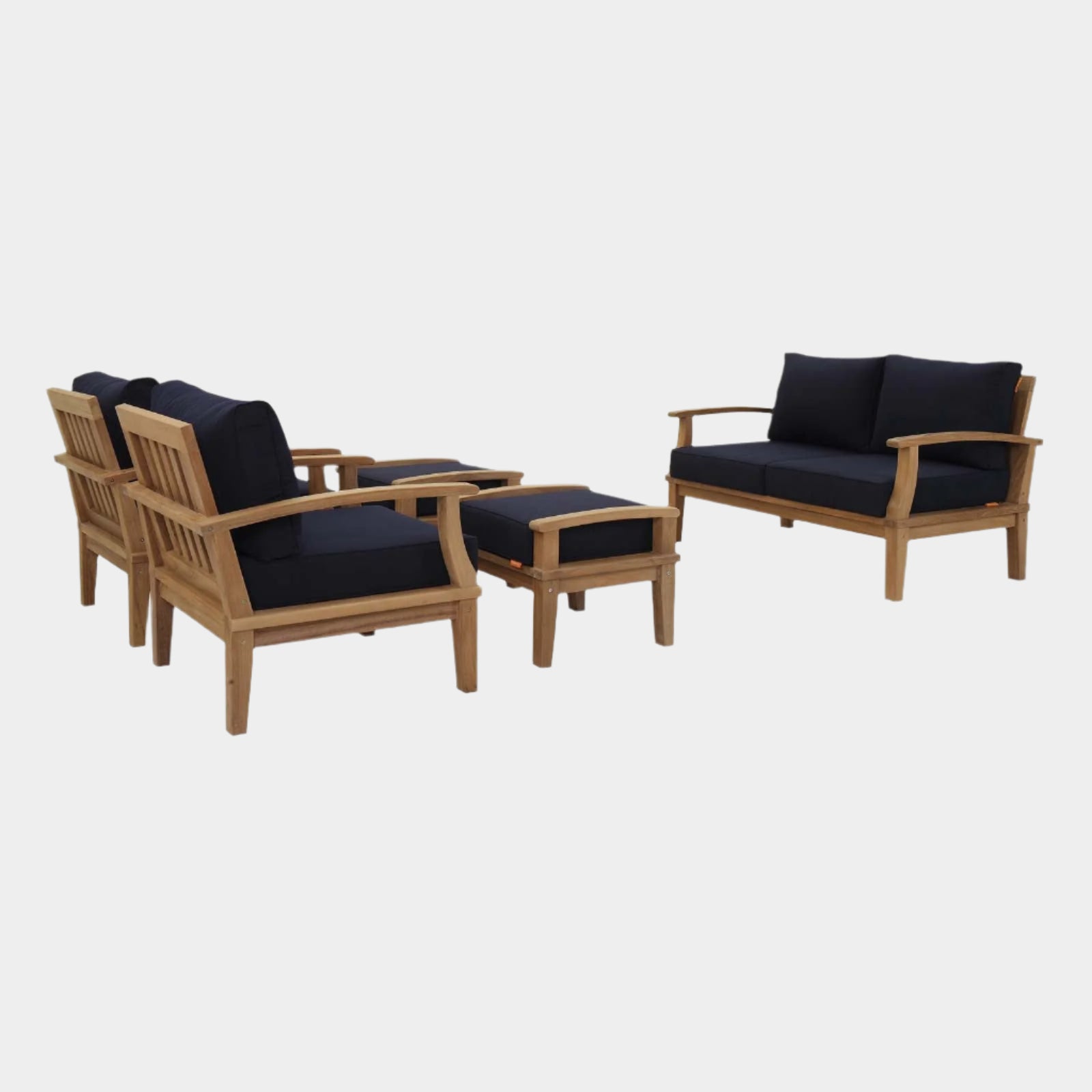 Marina 5 Piece Outdoor Patio Teak Set
