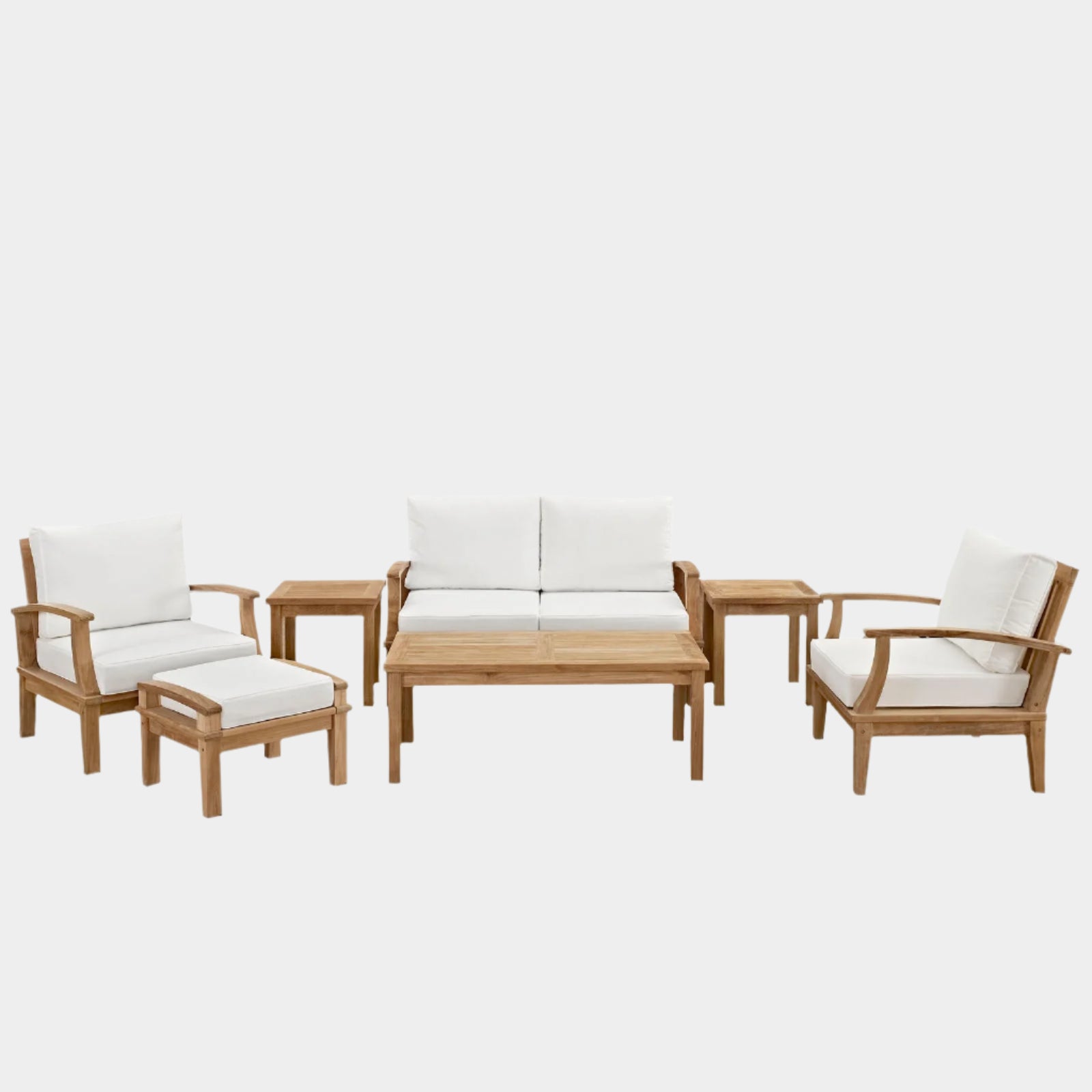 Marina 7 Piece Outdoor Patio Teak Set