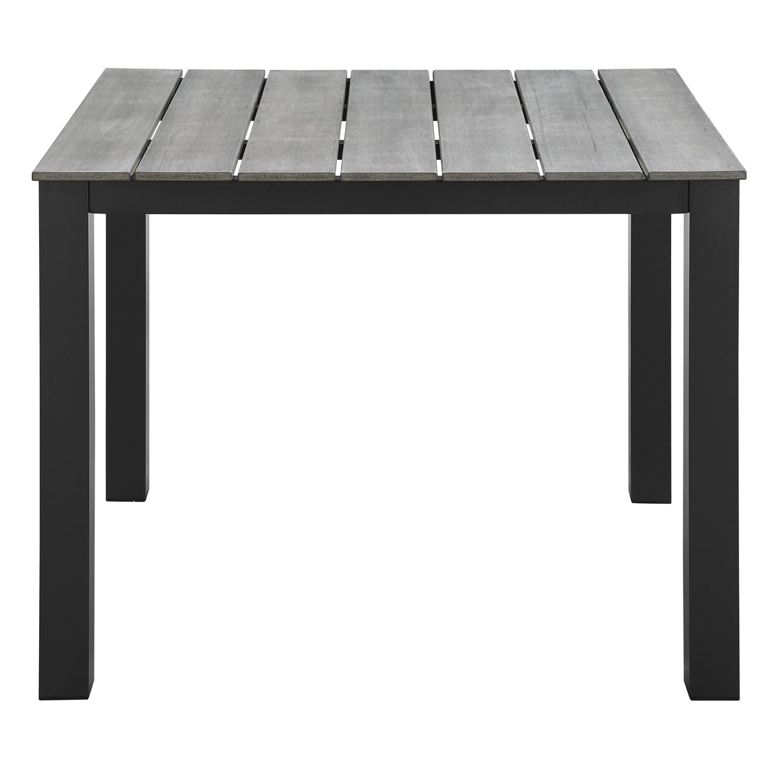 Table à manger d'extérieur Maine de 40 po en brun-gris 