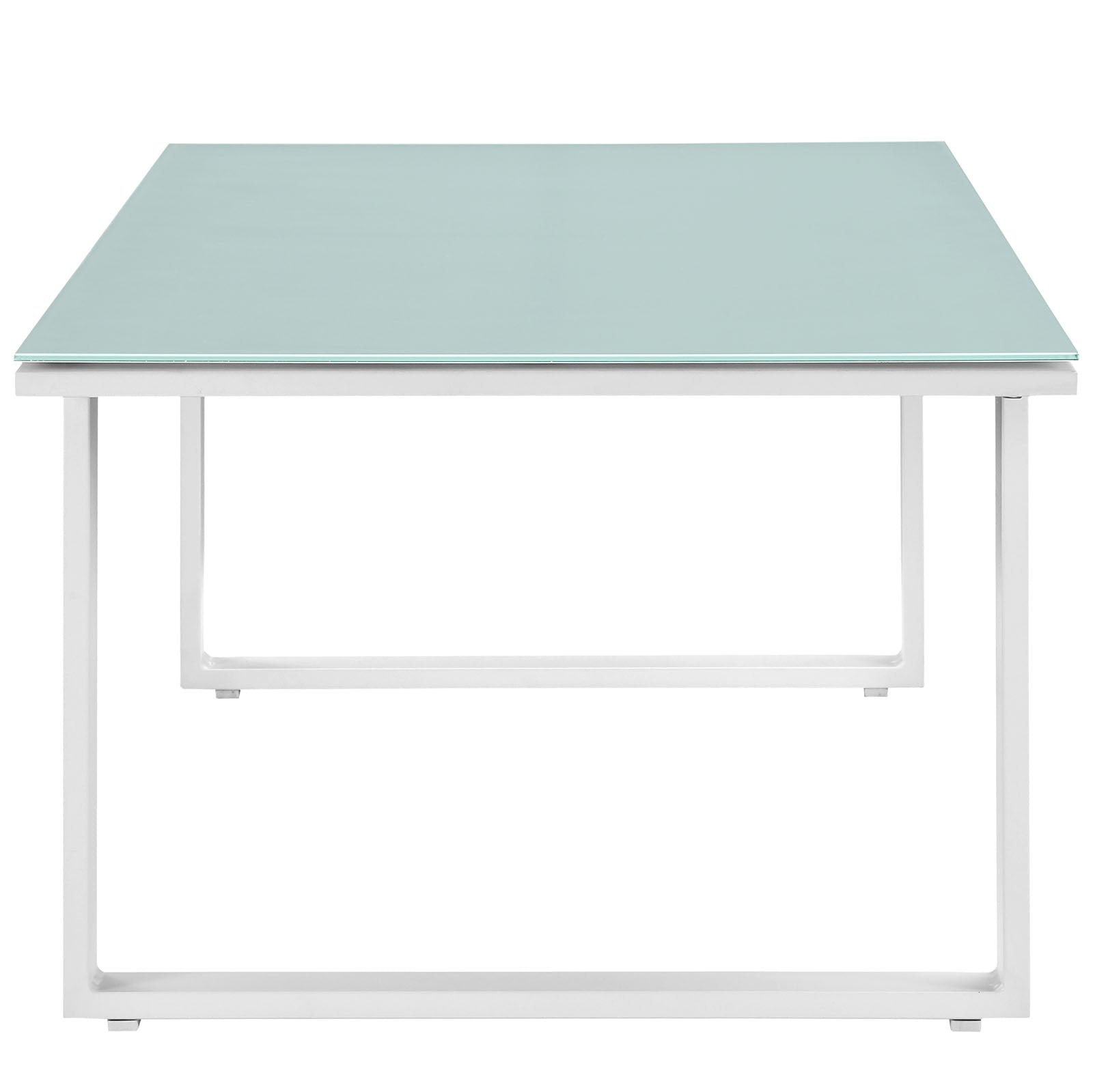 Fortuna Outdoor Patio Coffee Table in White