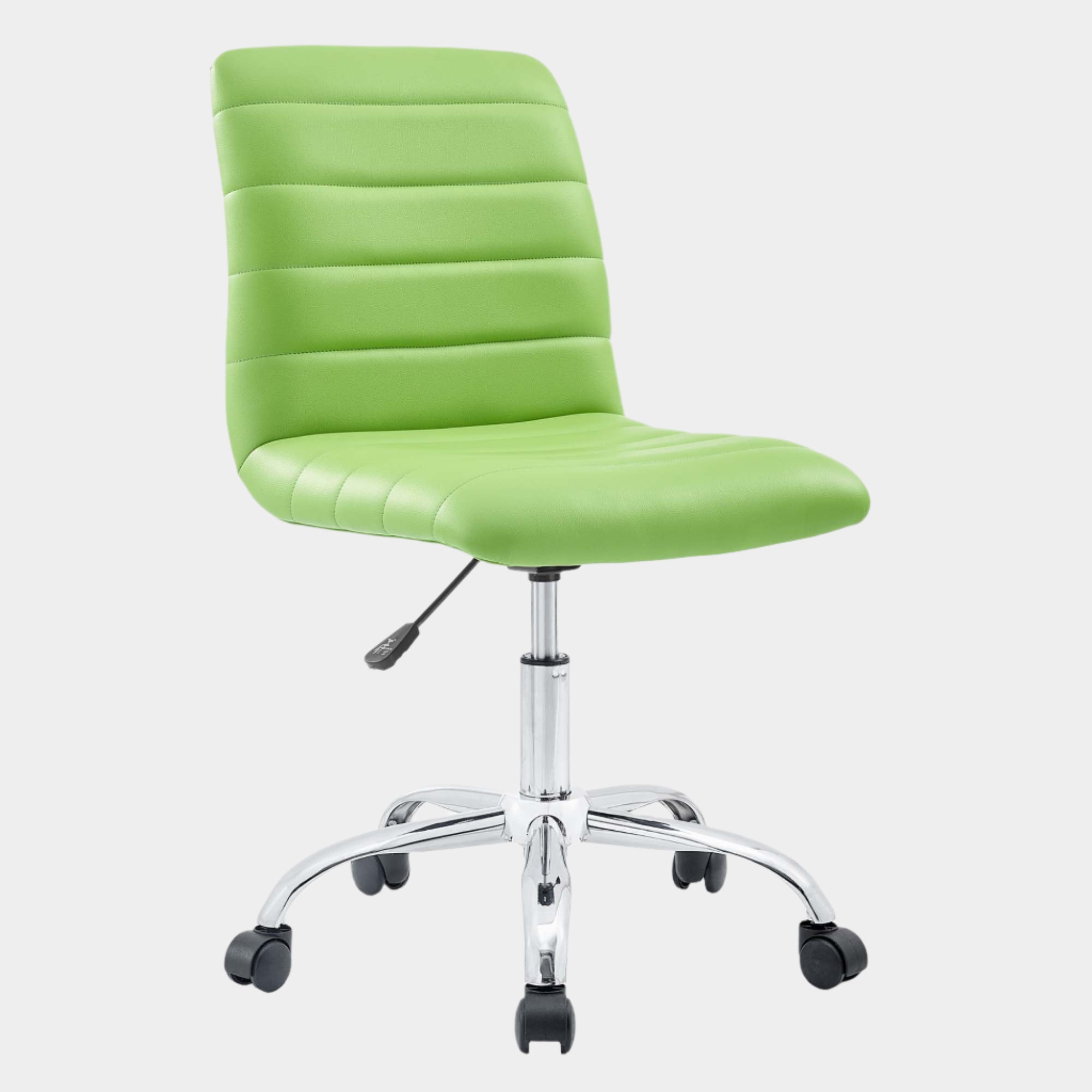 Ripple Armless Mid Back Vinyl Office Chair