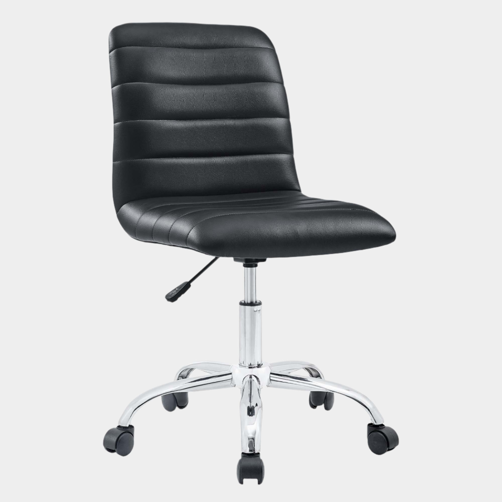 Ripple Armless Mid Back Vinyl Office Chair