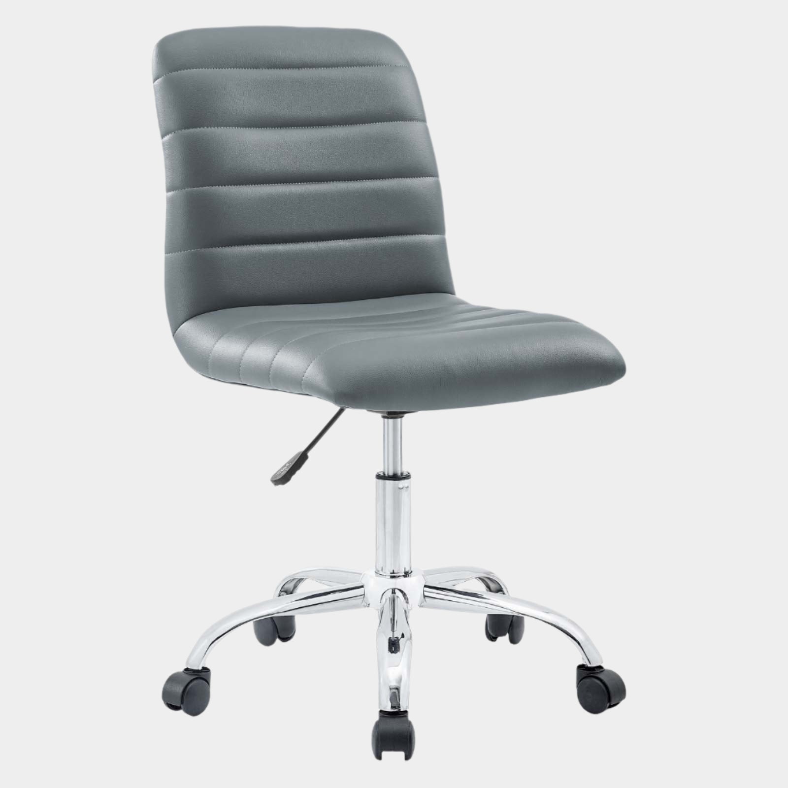 Ripple Armless Mid Back Vinyl Office Chair