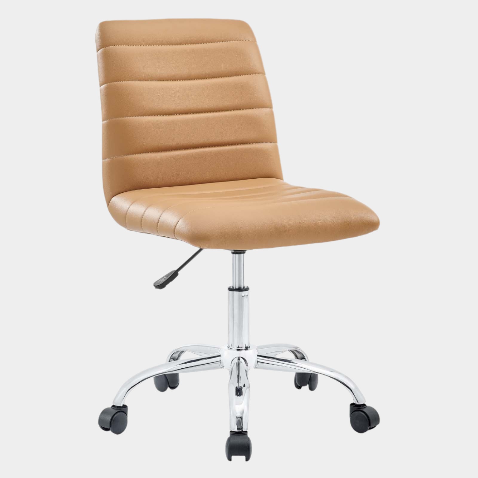 Ripple Armless Mid Back Vinyl Office Chair