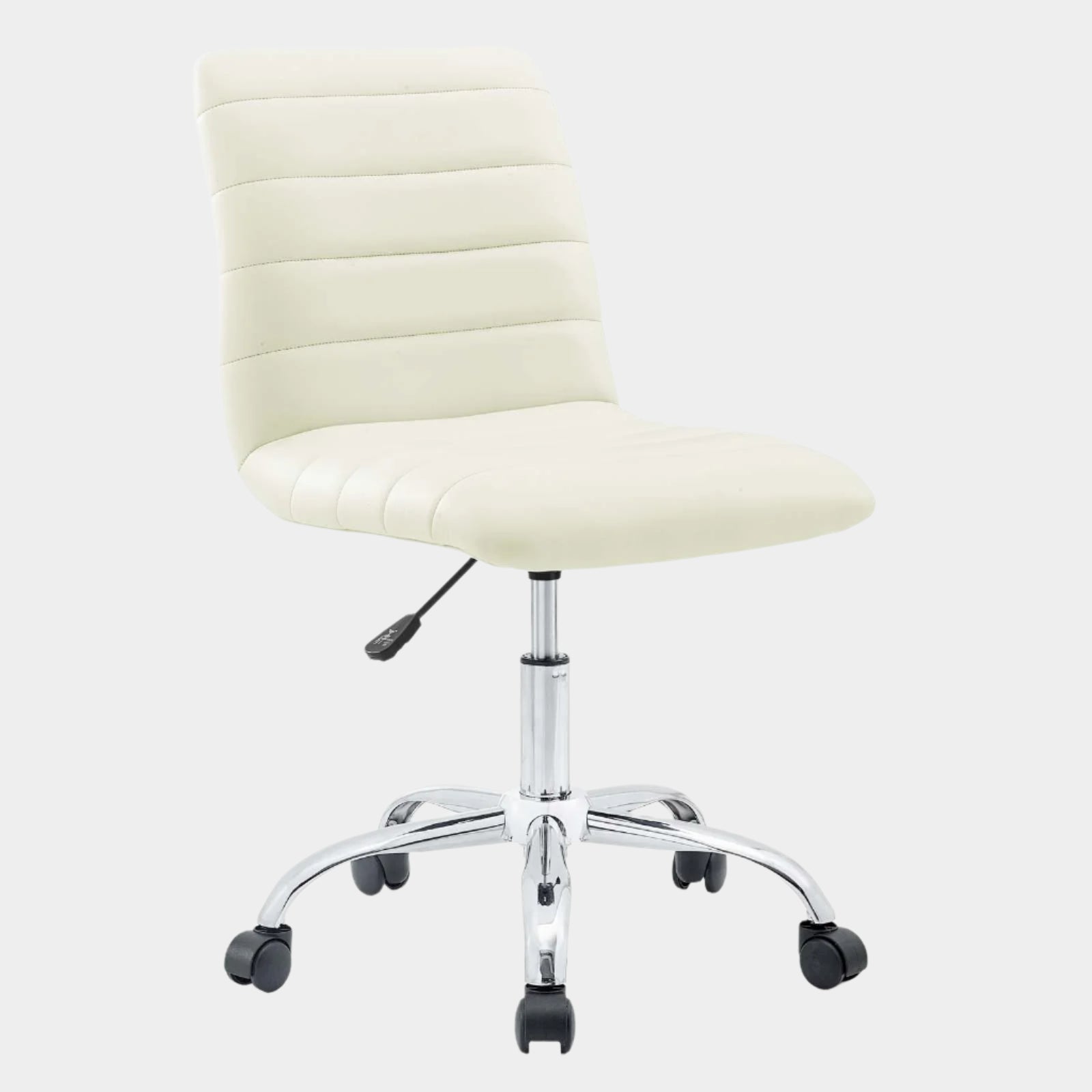 Ripple Armless Mid Back Vinyl Office Chair