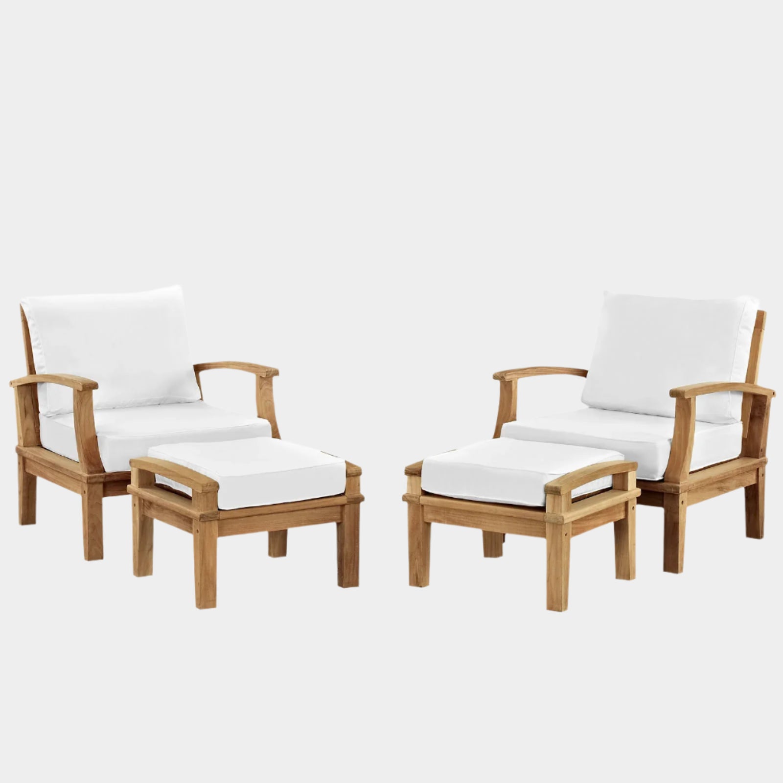 Marina 4 Piece Outdoor Patio Teak Set