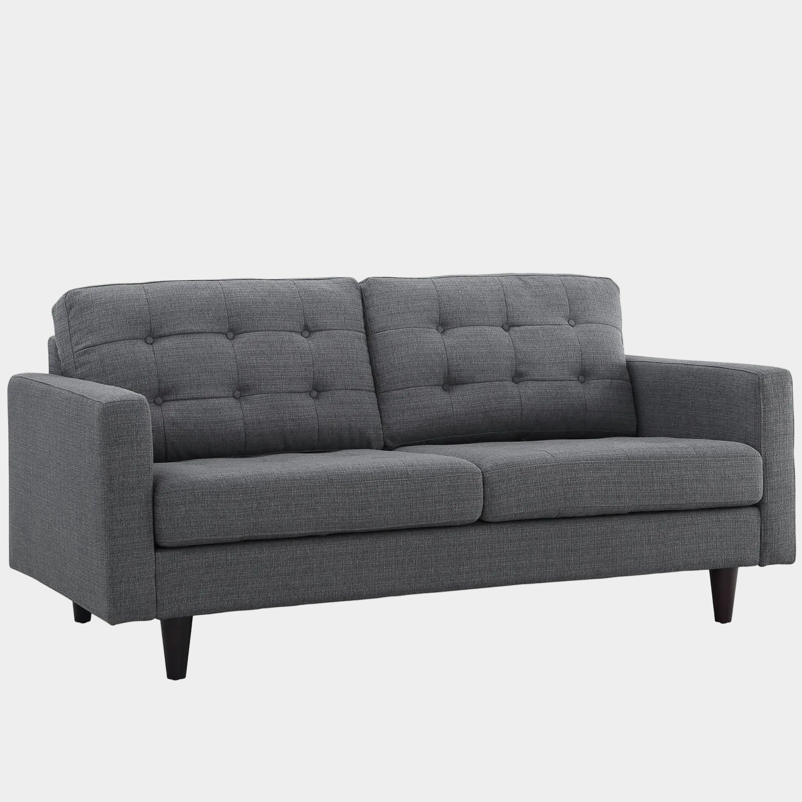 Empress Upholstered Fabric Loveseat