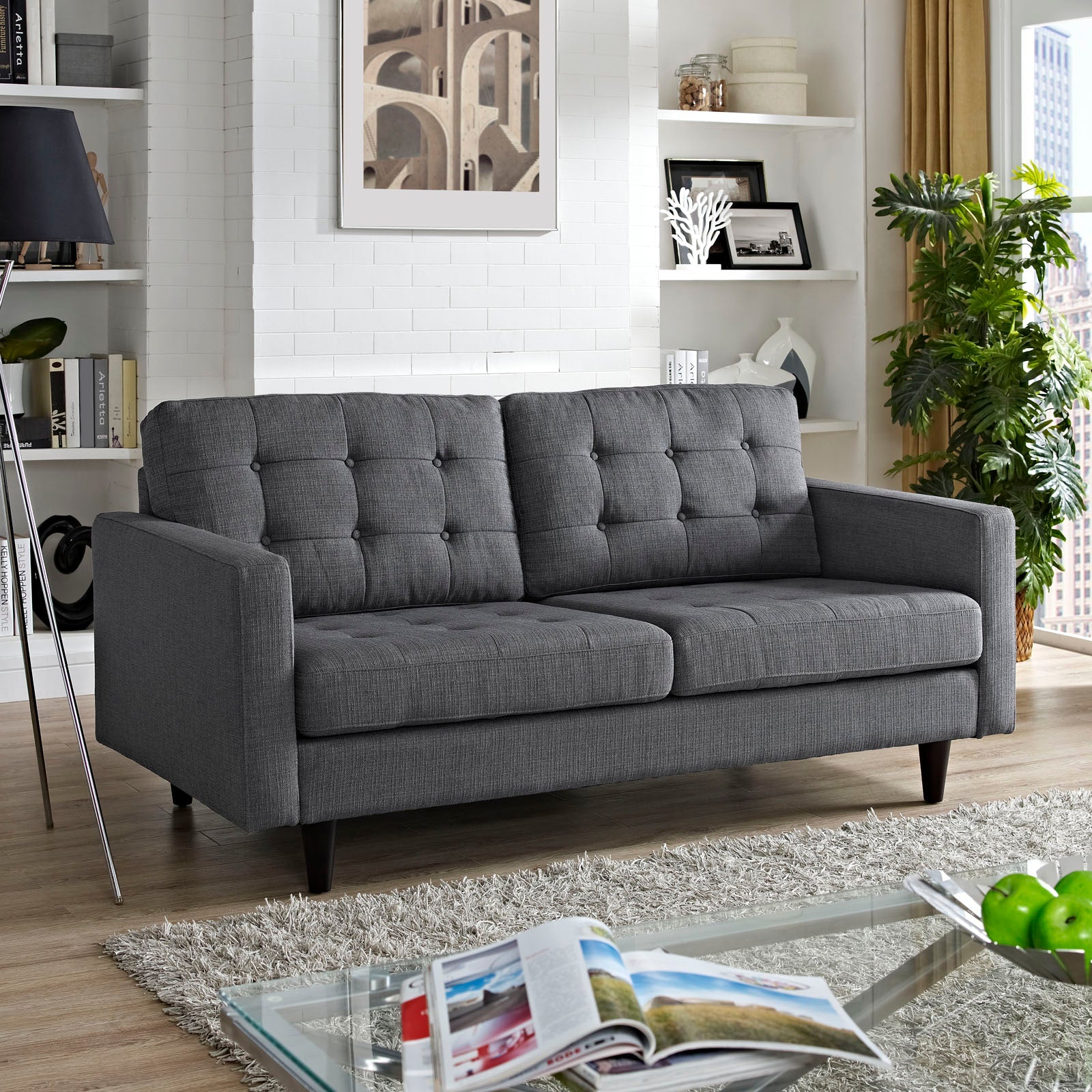 Emporio Upholstered Fabric Sofa