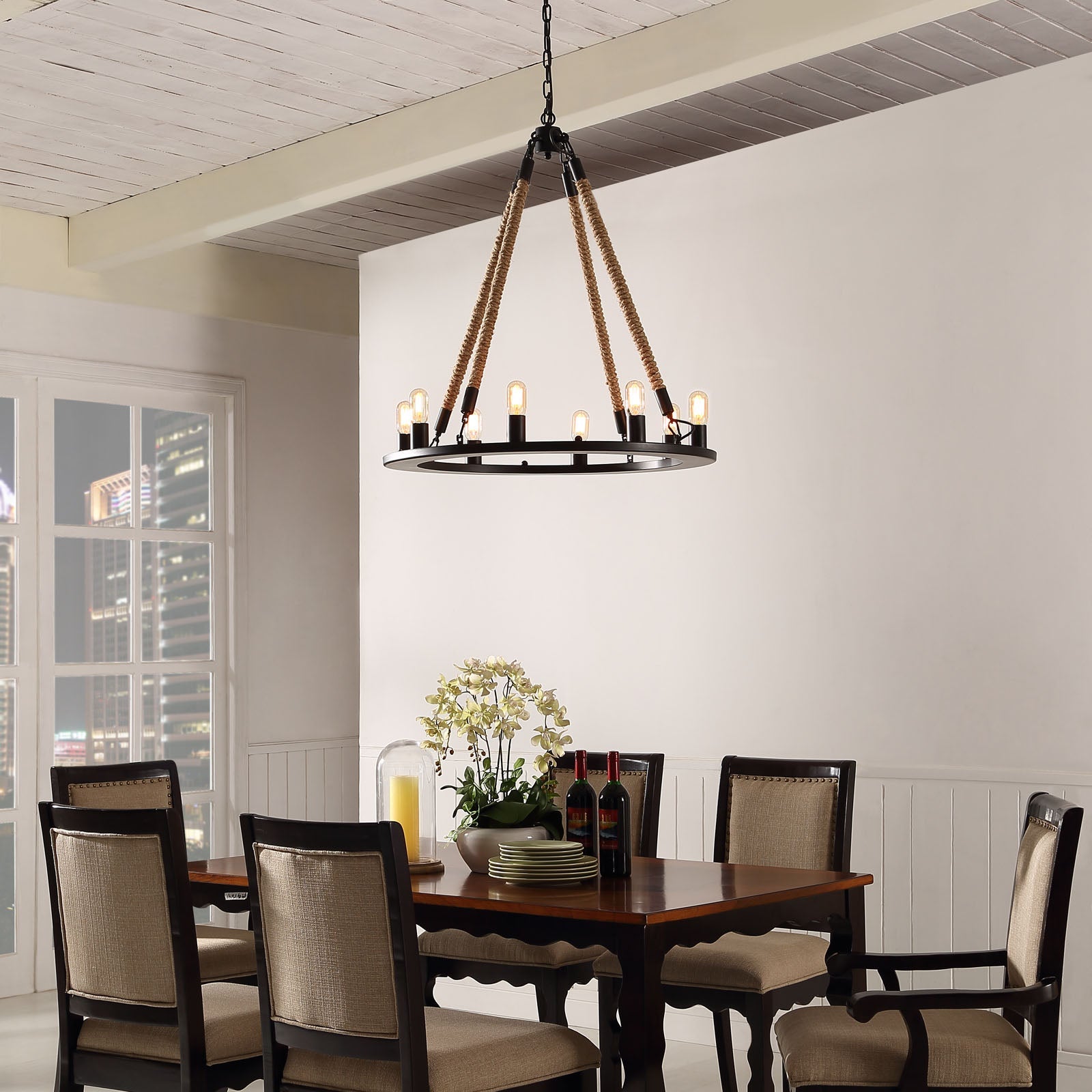 Encircle Chandelier in Black