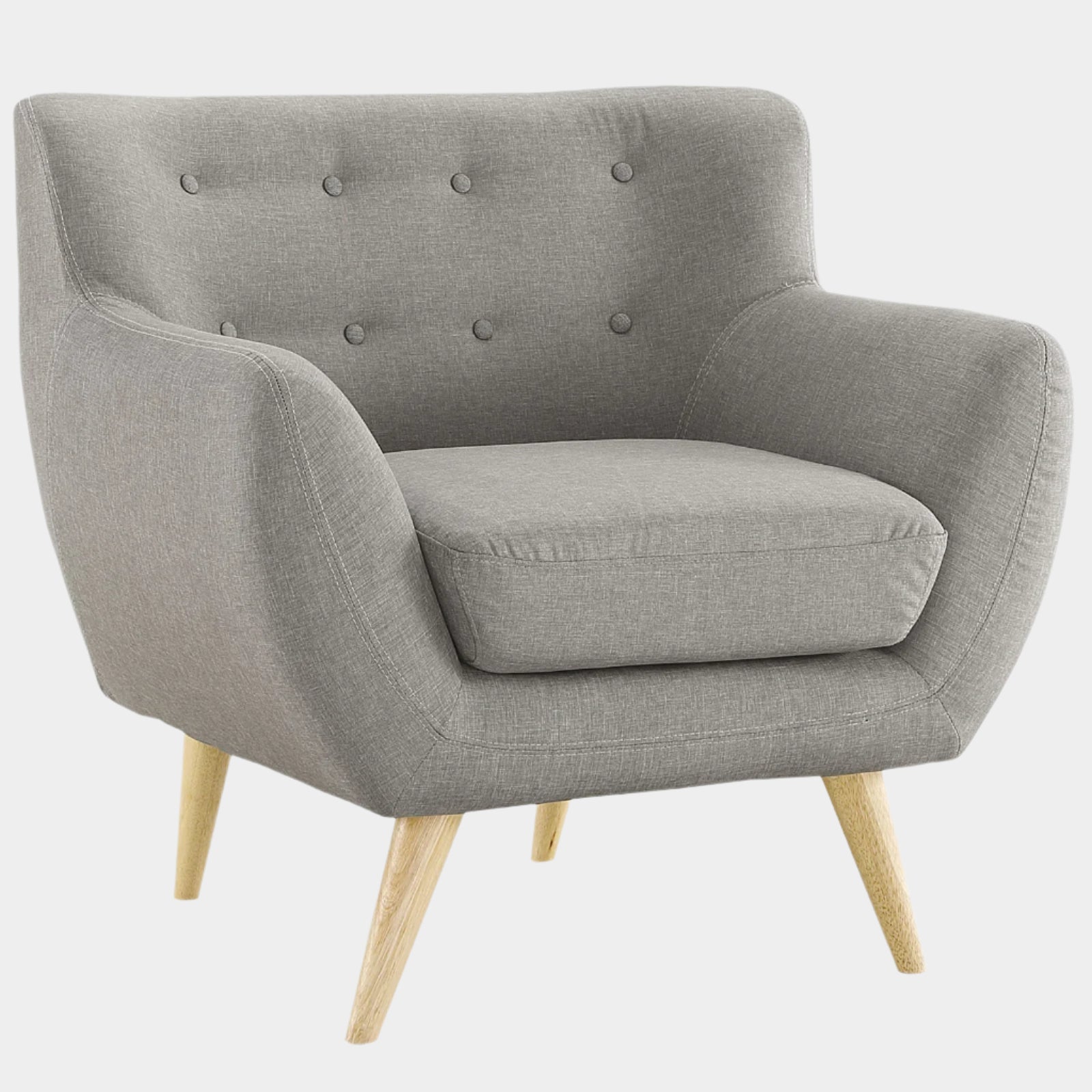 Fauteuil en tissu rembourré Remark