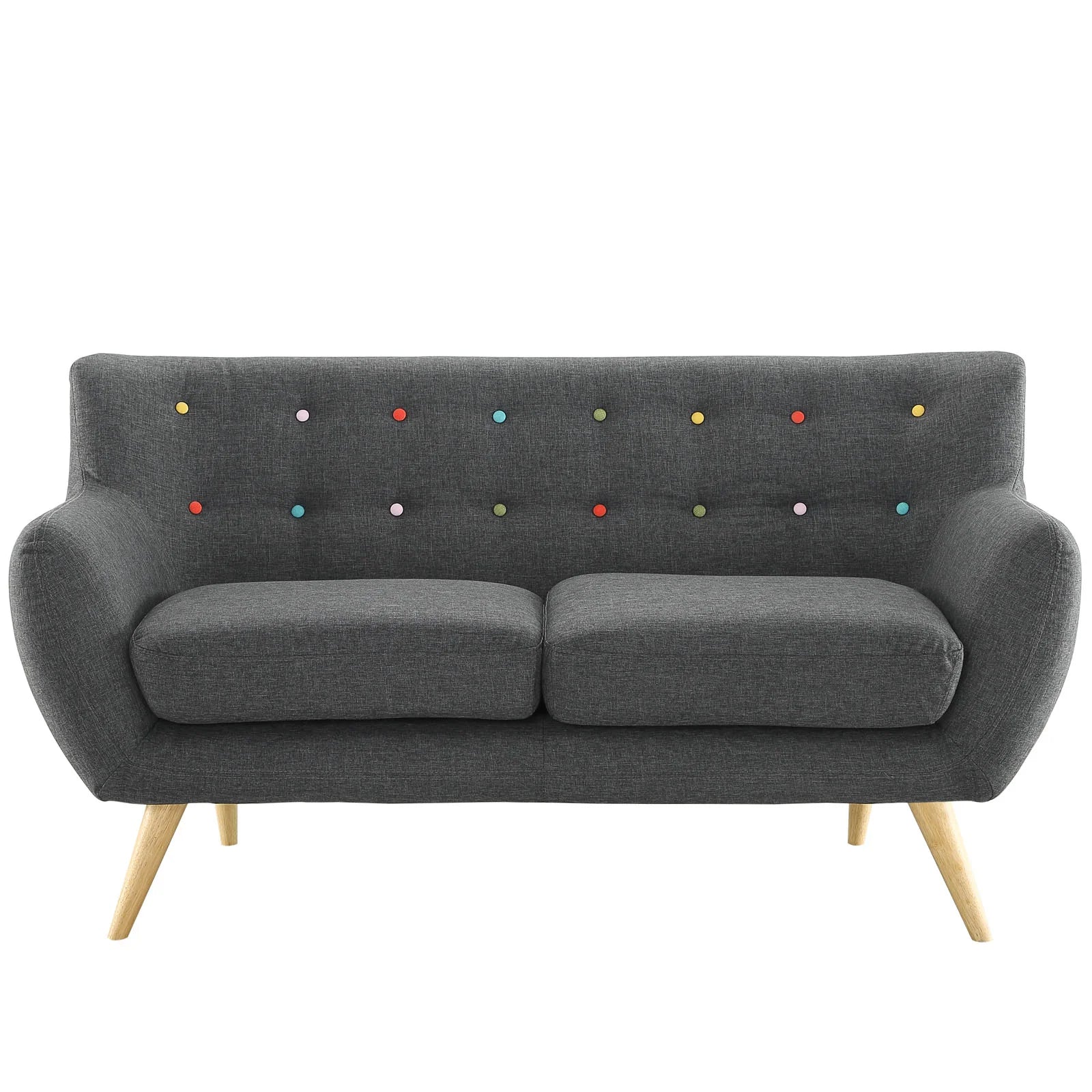 Chaise sans accoudoirs rembourrée en duvet Commix