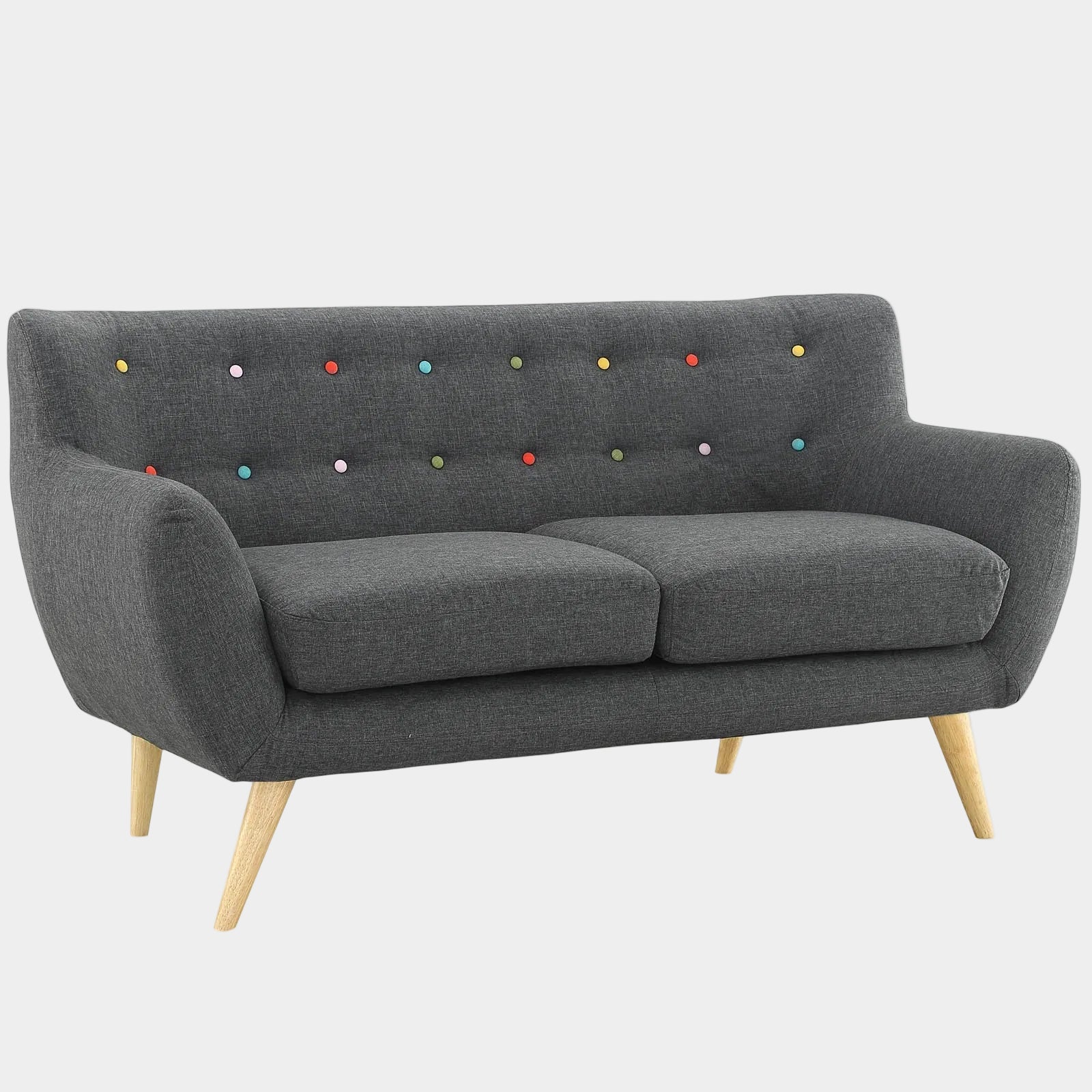 Chaise sans accoudoirs rembourrée en duvet Commix