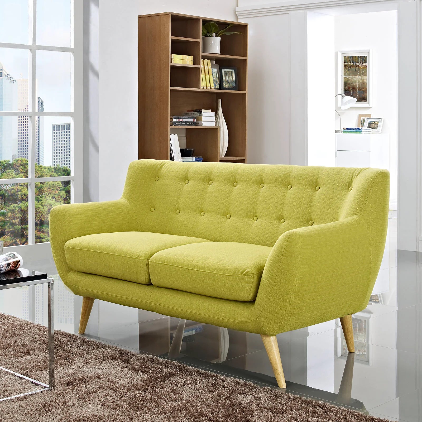 Chaise sans accoudoirs rembourrée en duvet Commix