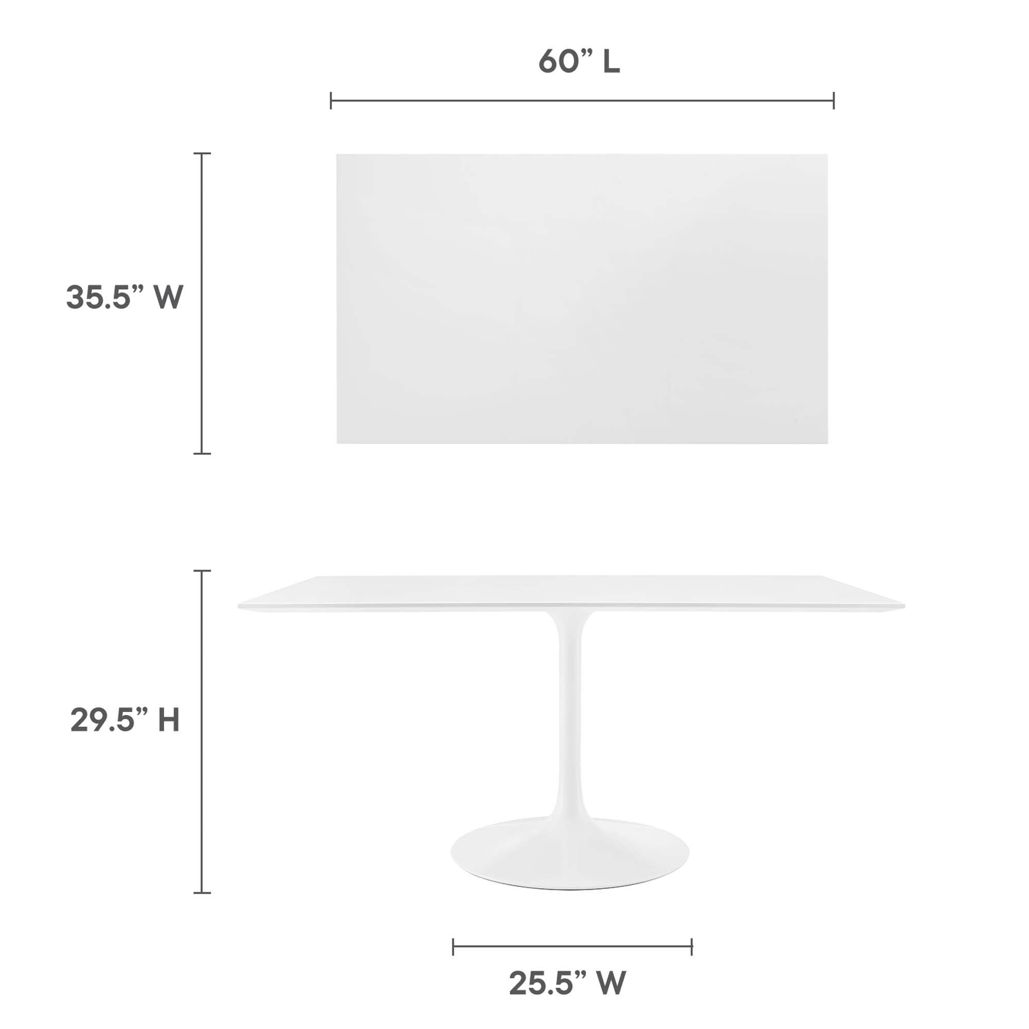 Lippa Rectangle Wood Dining Table