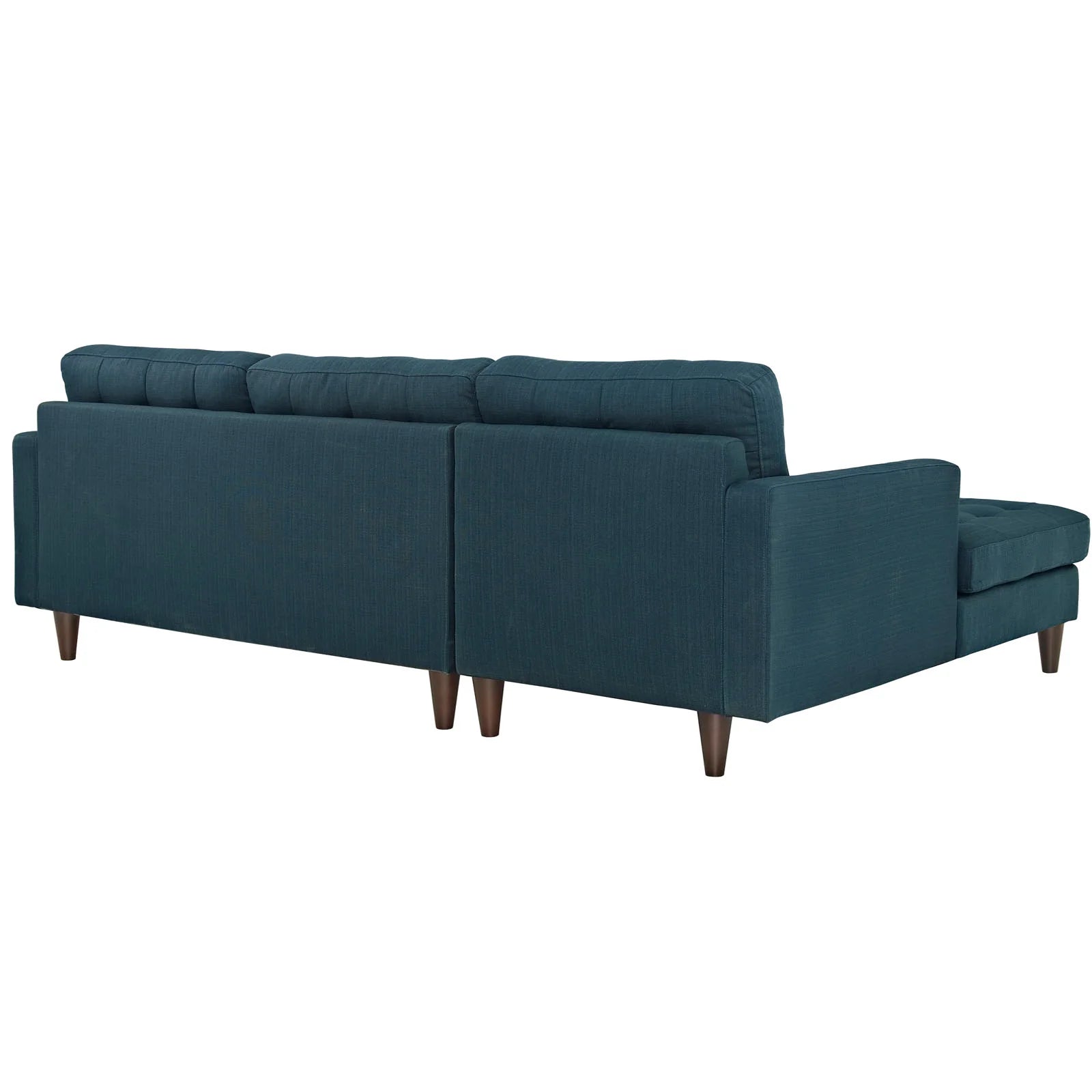 Empress Left-Facing Upholstered Fabric Sectional Sofa