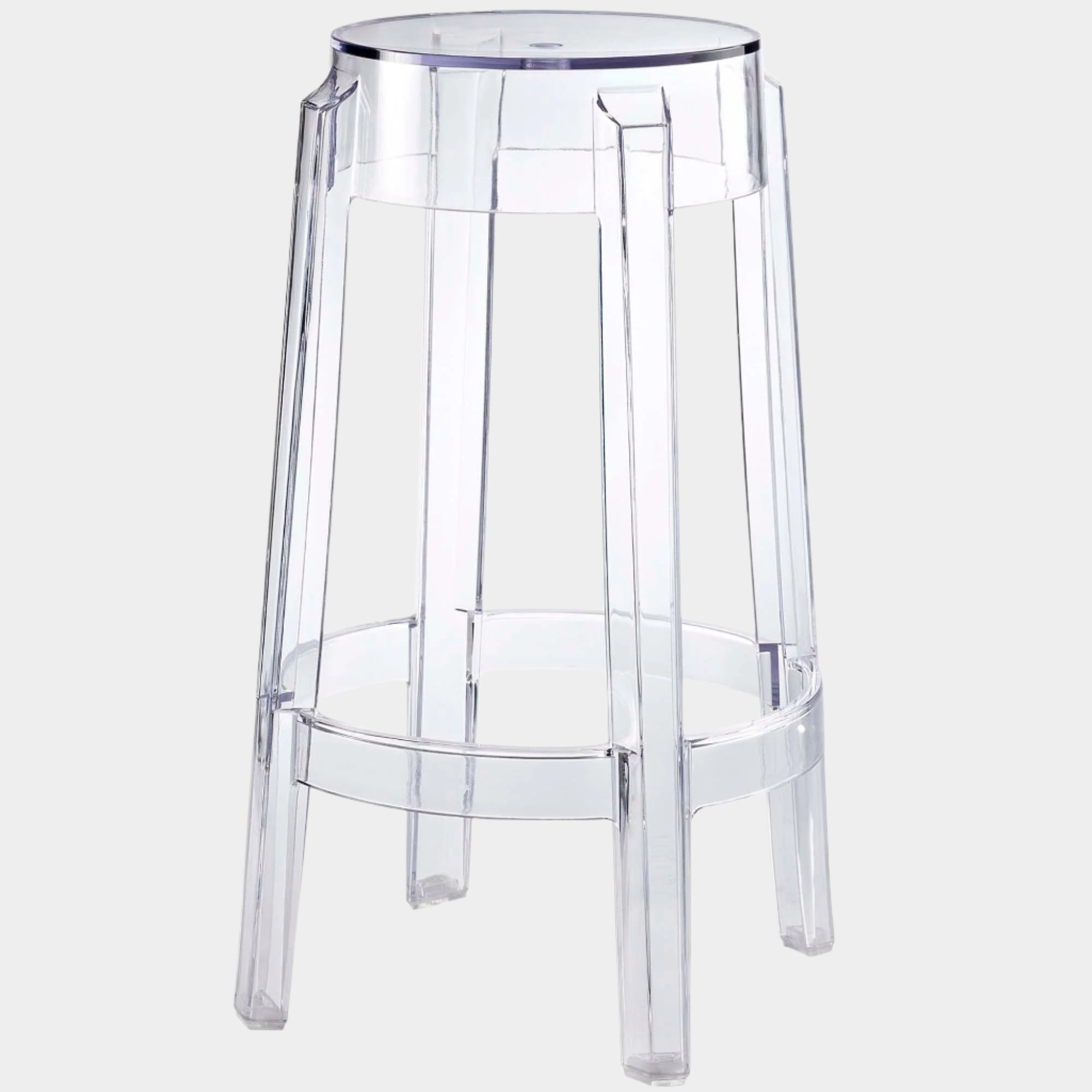 Casper Backless Counter Stool in Clear