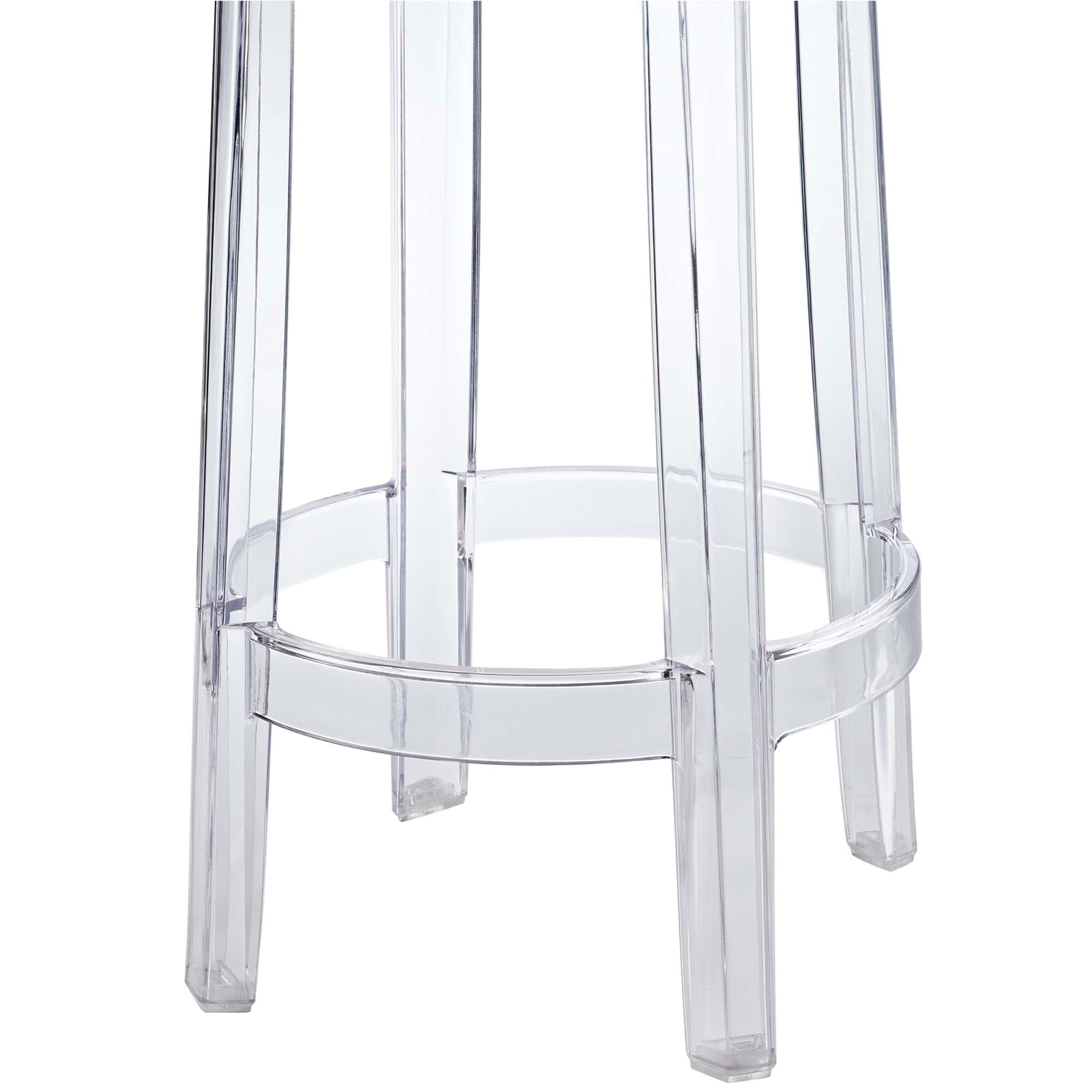 Casper Backless Counter Stool in Clear