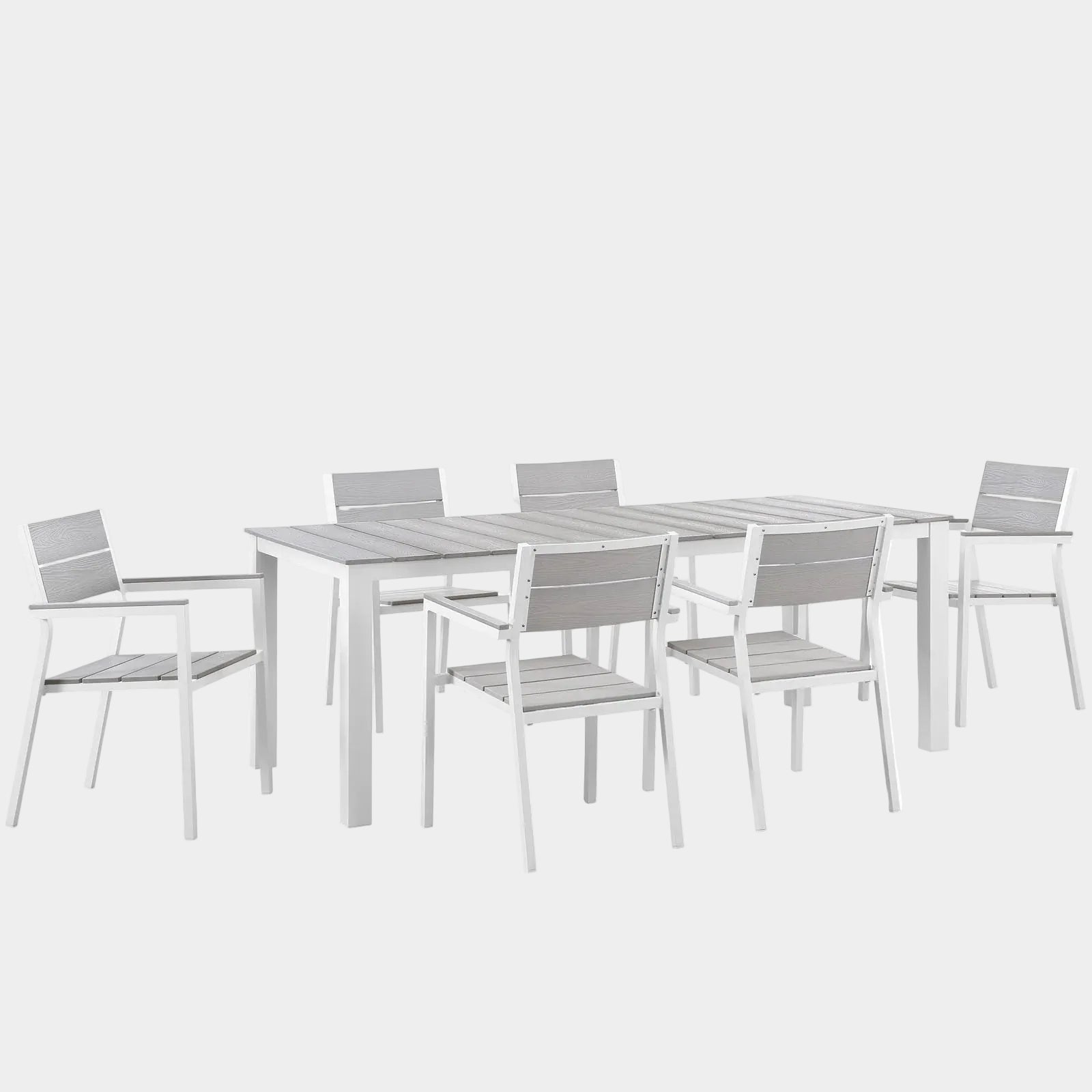 Maine 7 Piece Outdoor Patio Dining Set