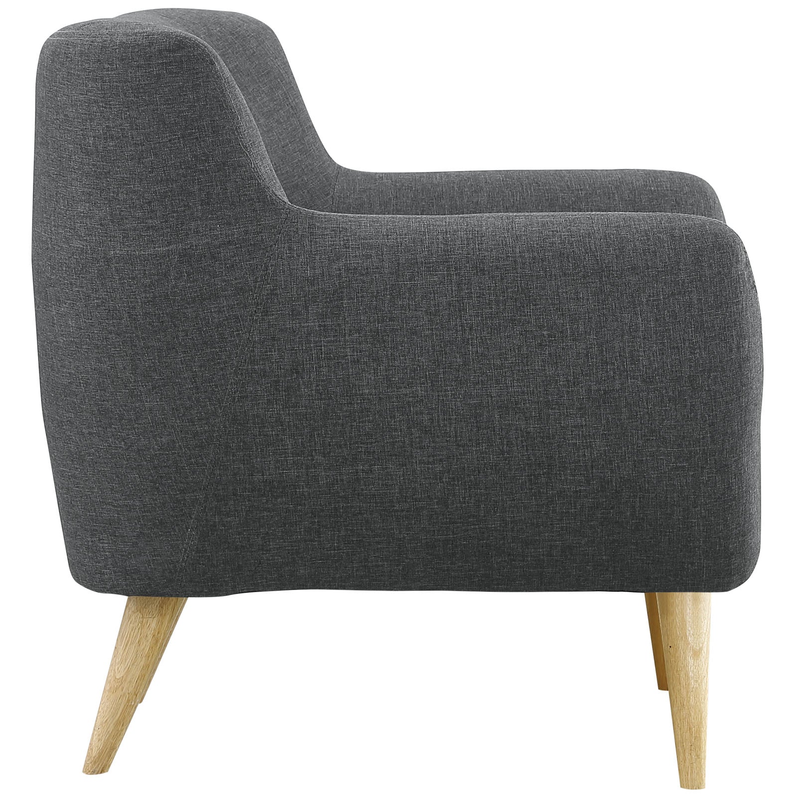 Chaise sans accoudoirs rembourrée en duvet Commix