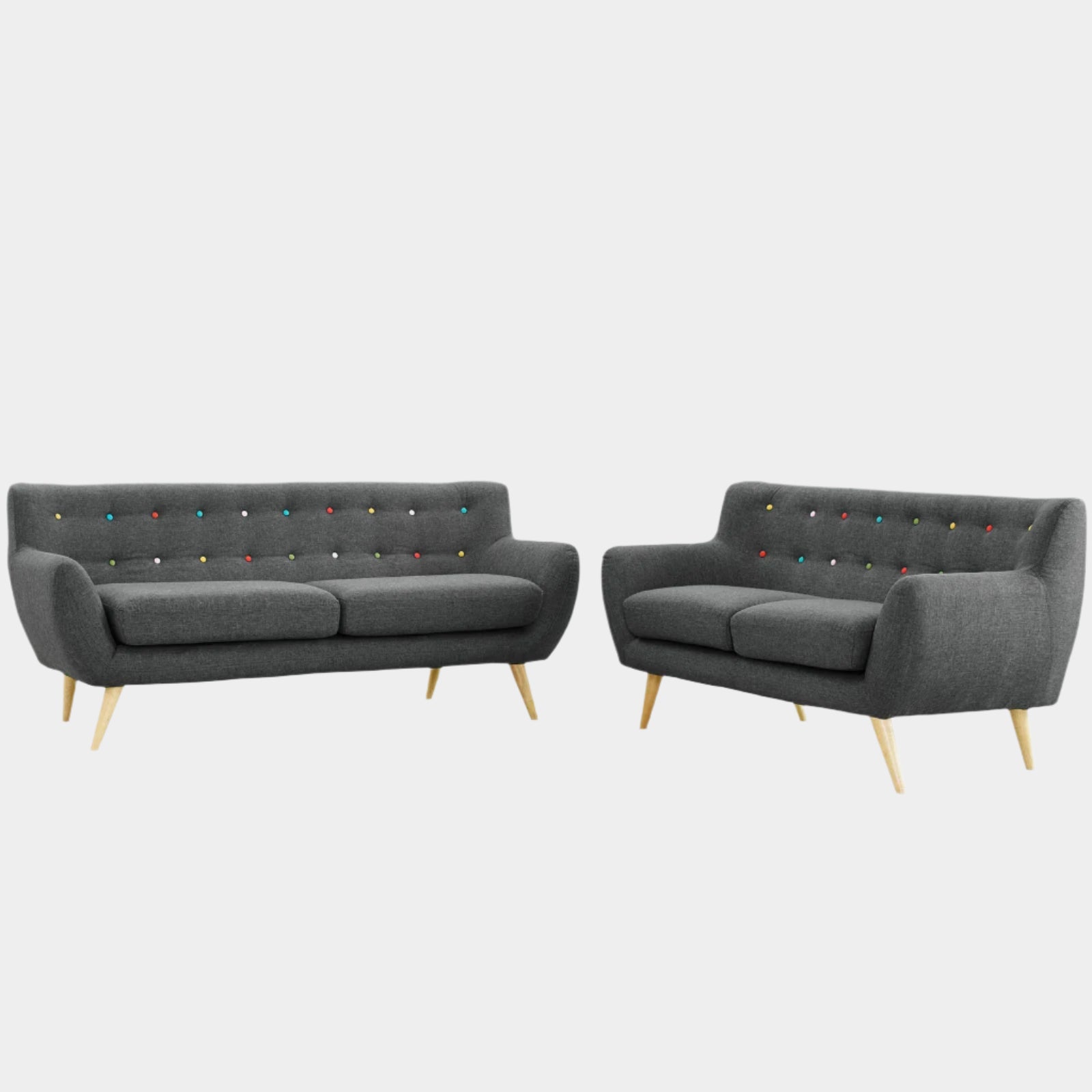 Chaise sans accoudoirs rembourrée en duvet Commix