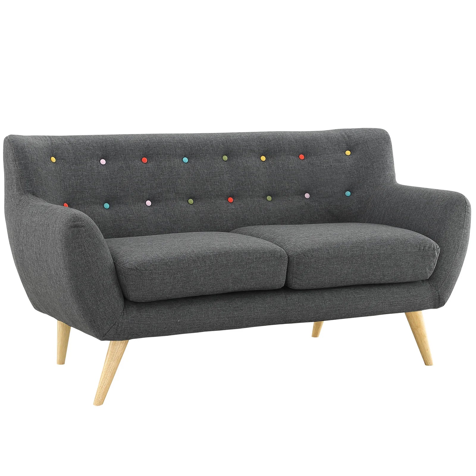 Chaise sans accoudoirs rembourrée en duvet Commix