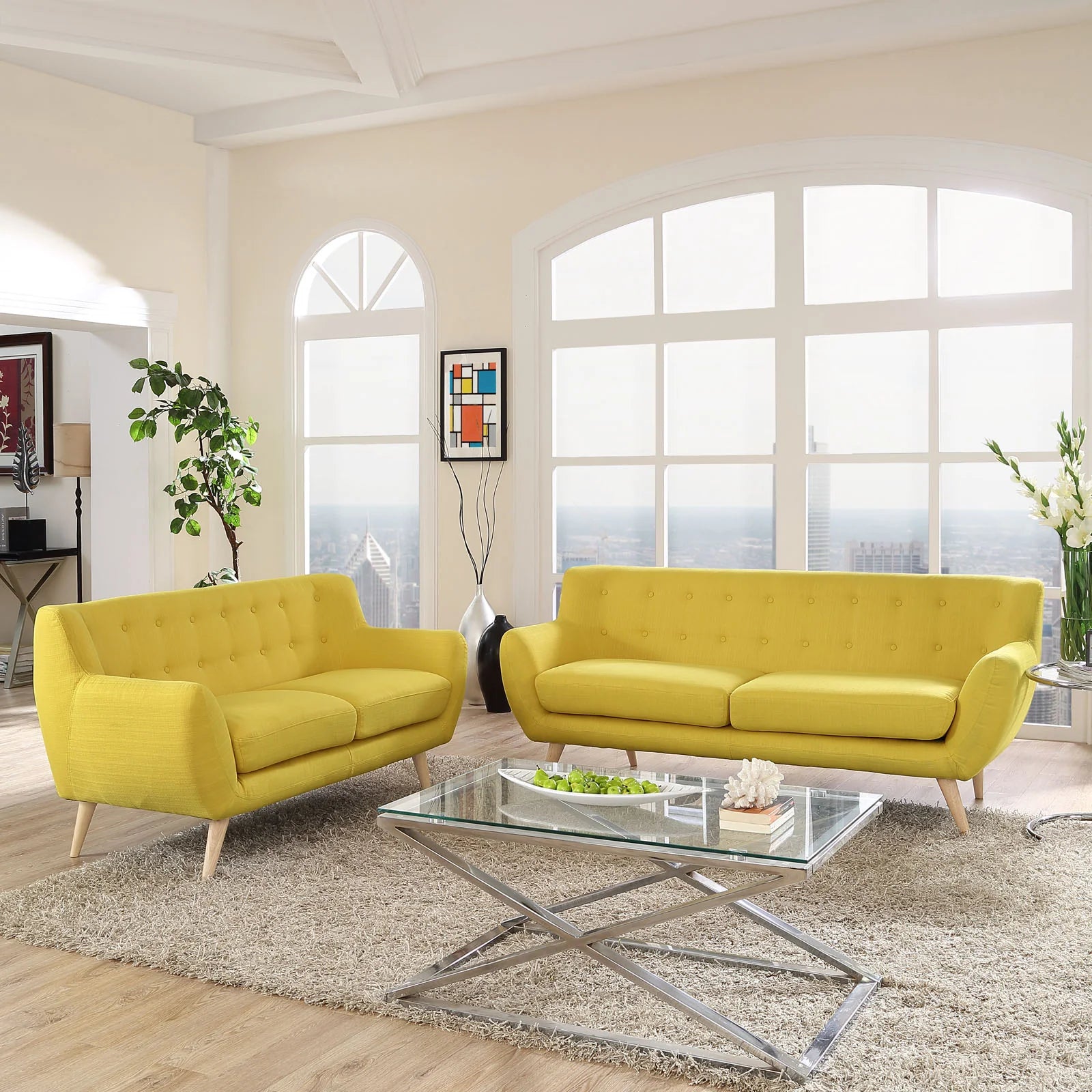 Chaise sans accoudoirs rembourrée en duvet Commix