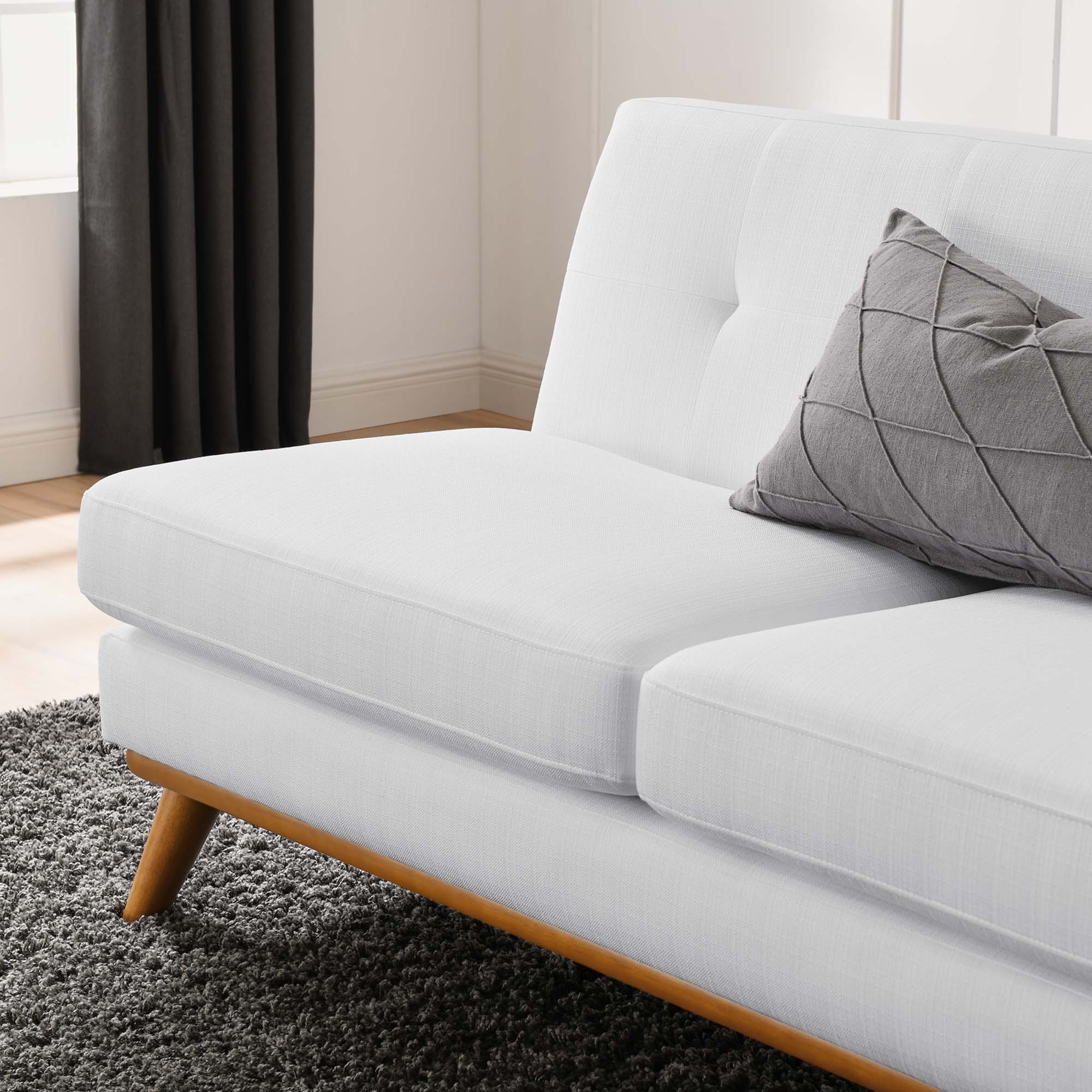 Chaise sans accoudoirs rembourrée en duvet Commix