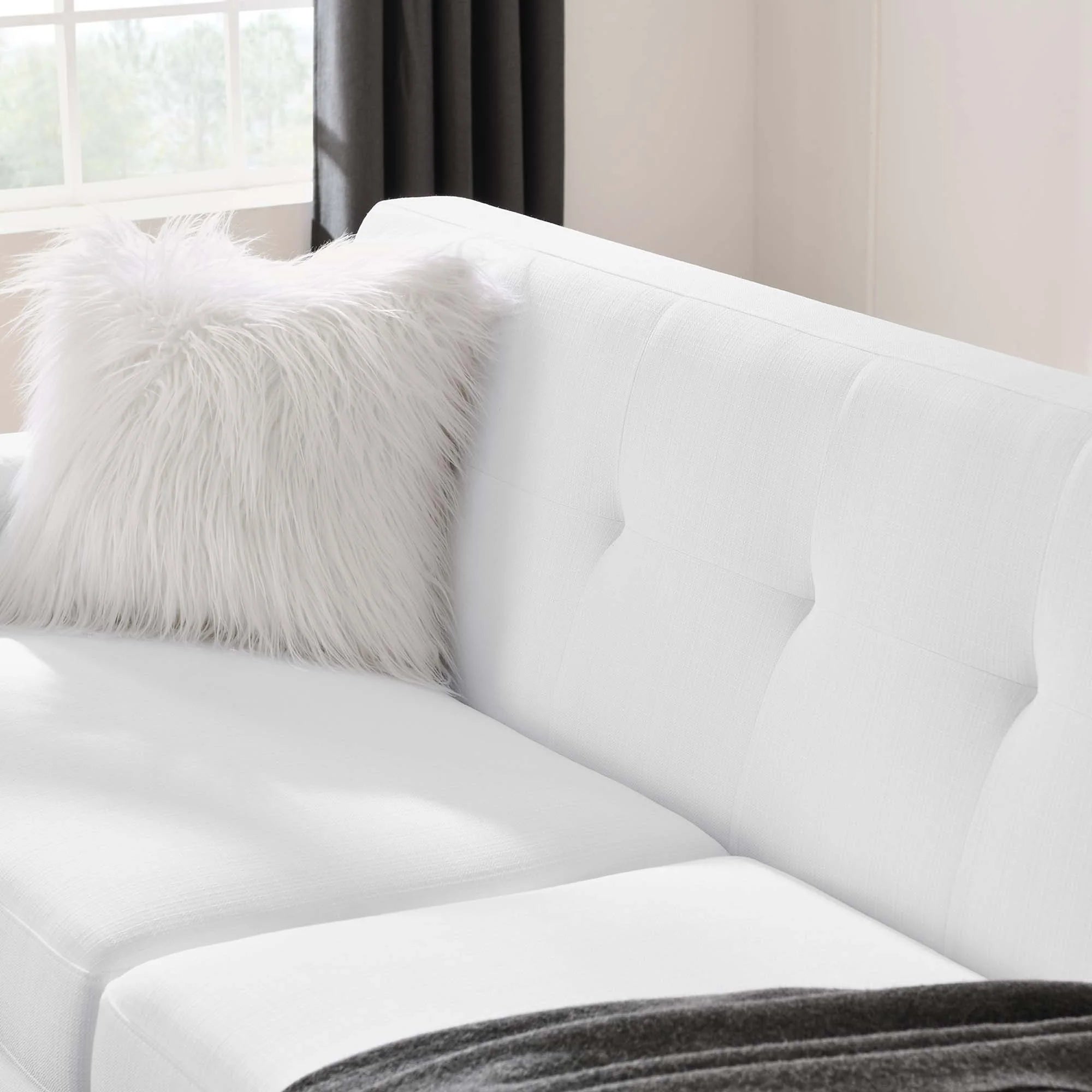 Chaise sans accoudoirs rembourrée en duvet Commix