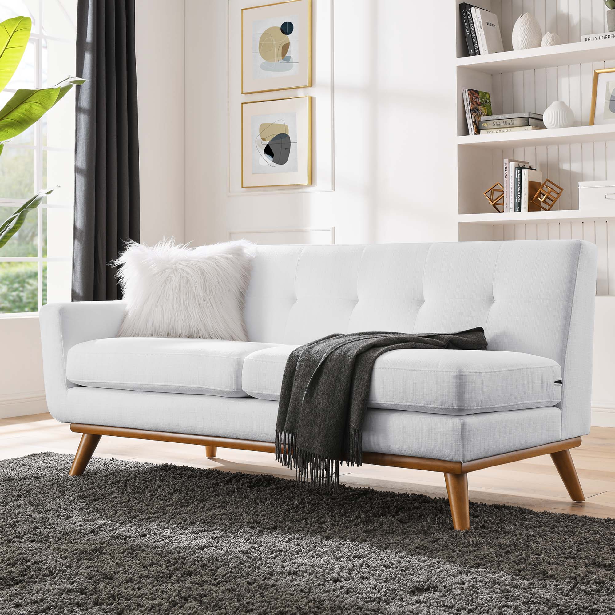 Chaise sans accoudoirs rembourrée en duvet Commix