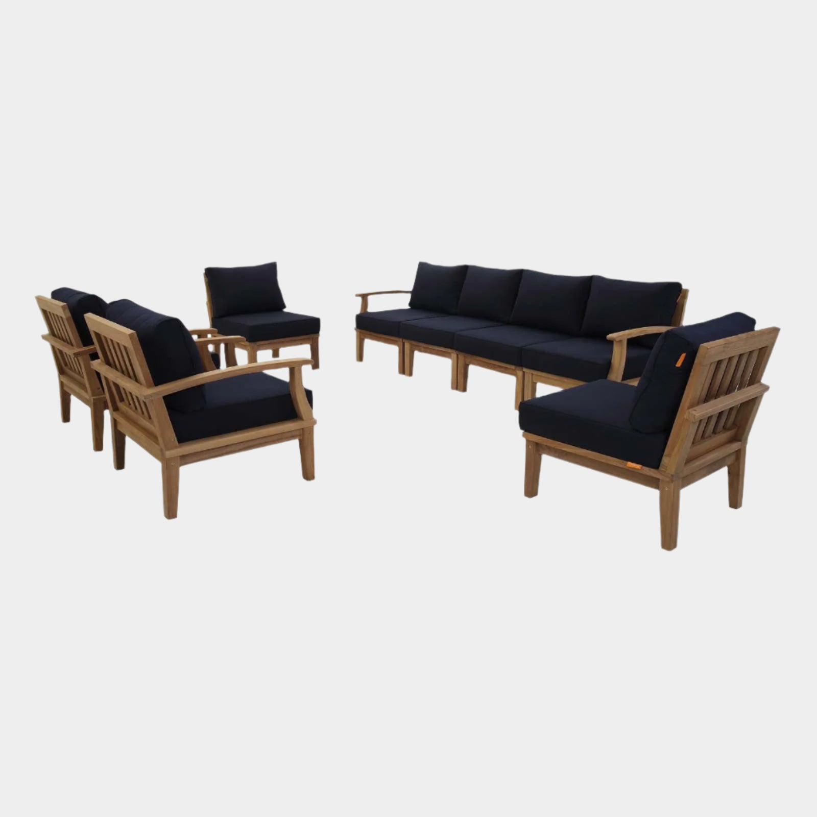 Marina 8 Piece Outdoor Patio Teak Set