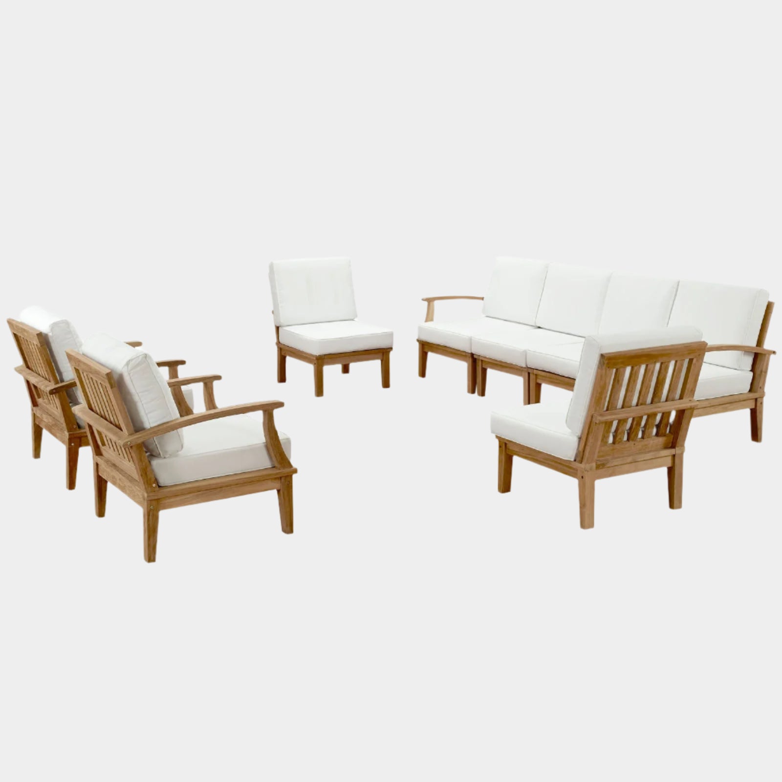 Marina 8 Piece Outdoor Patio Teak Set