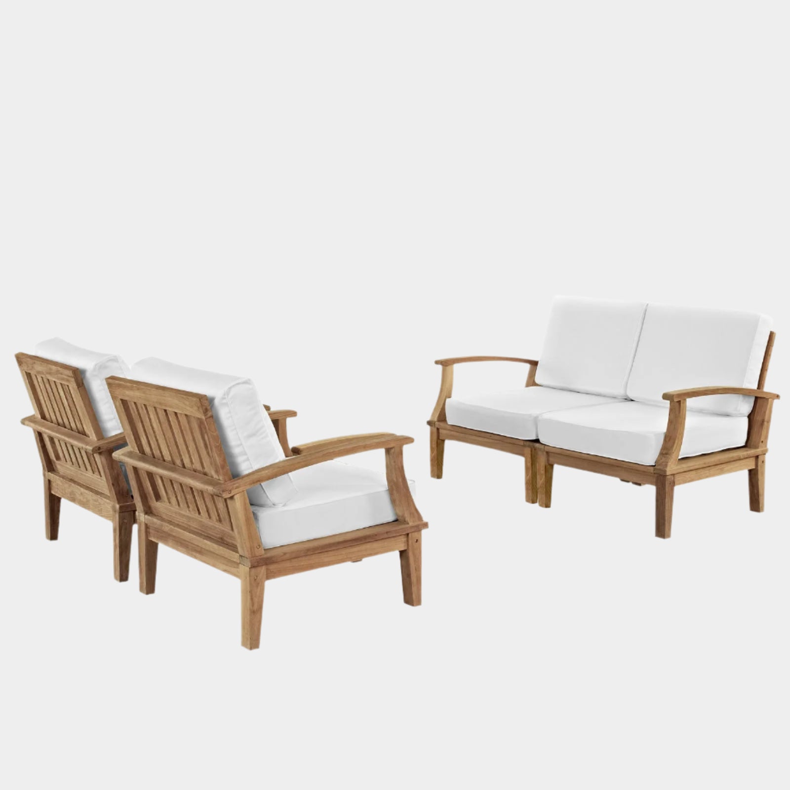 Marina 4 Piece Outdoor Patio Teak Set