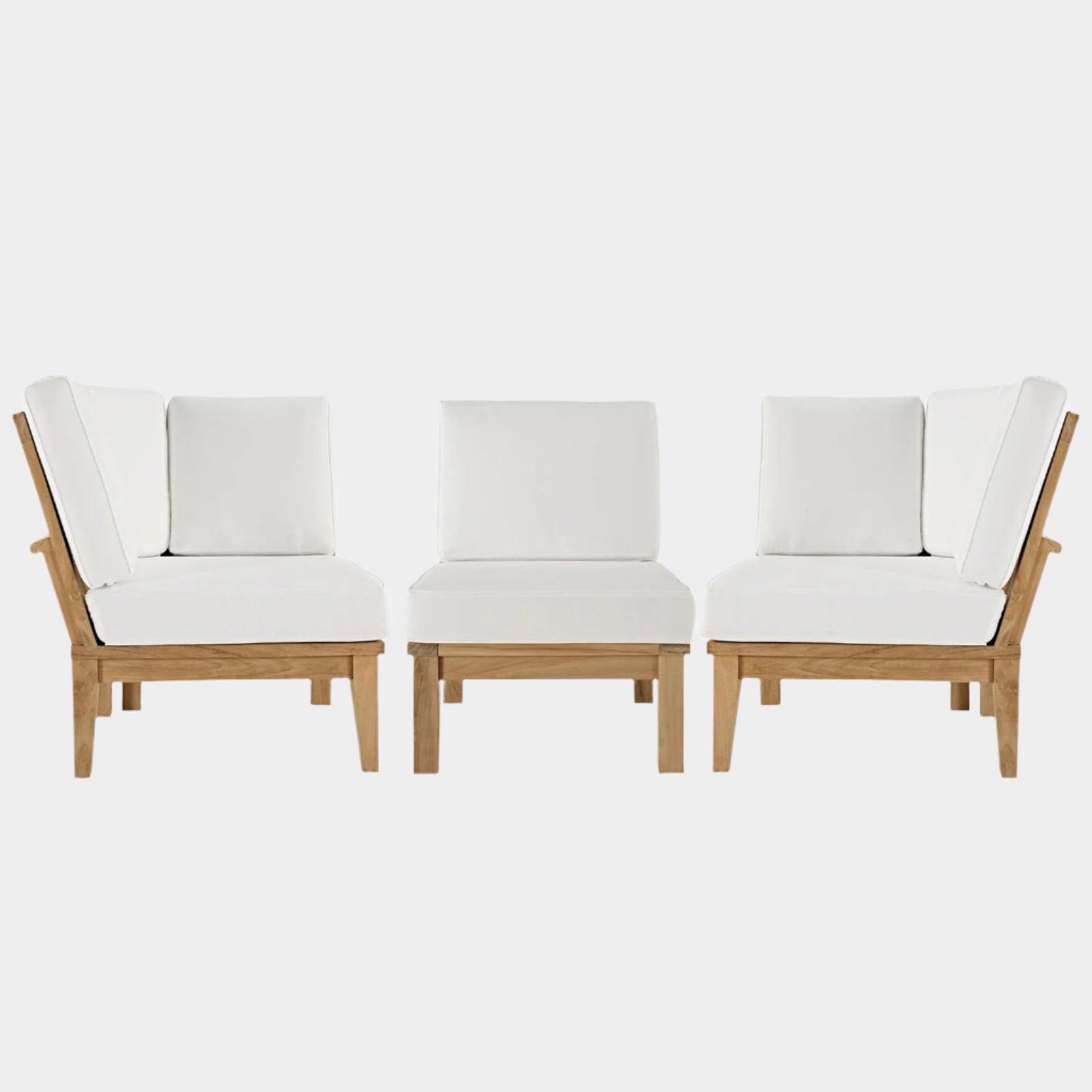 Marina 3 Piece Outdoor Patio Teak Set